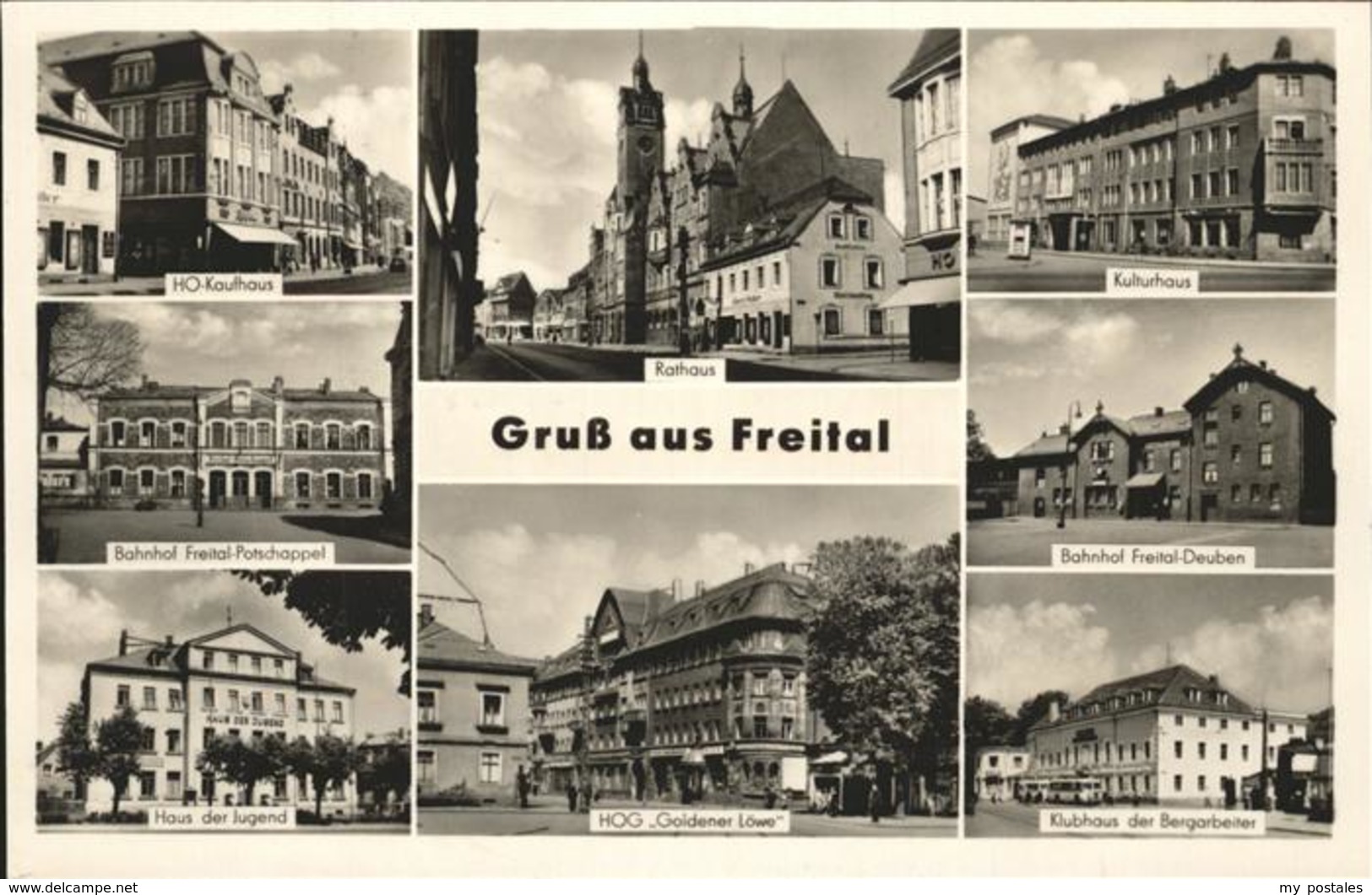 41238676 Freital HO Kaufhaus HOG Goldener Loeewe Klubhaus Bergarbeiter Freital - Freital