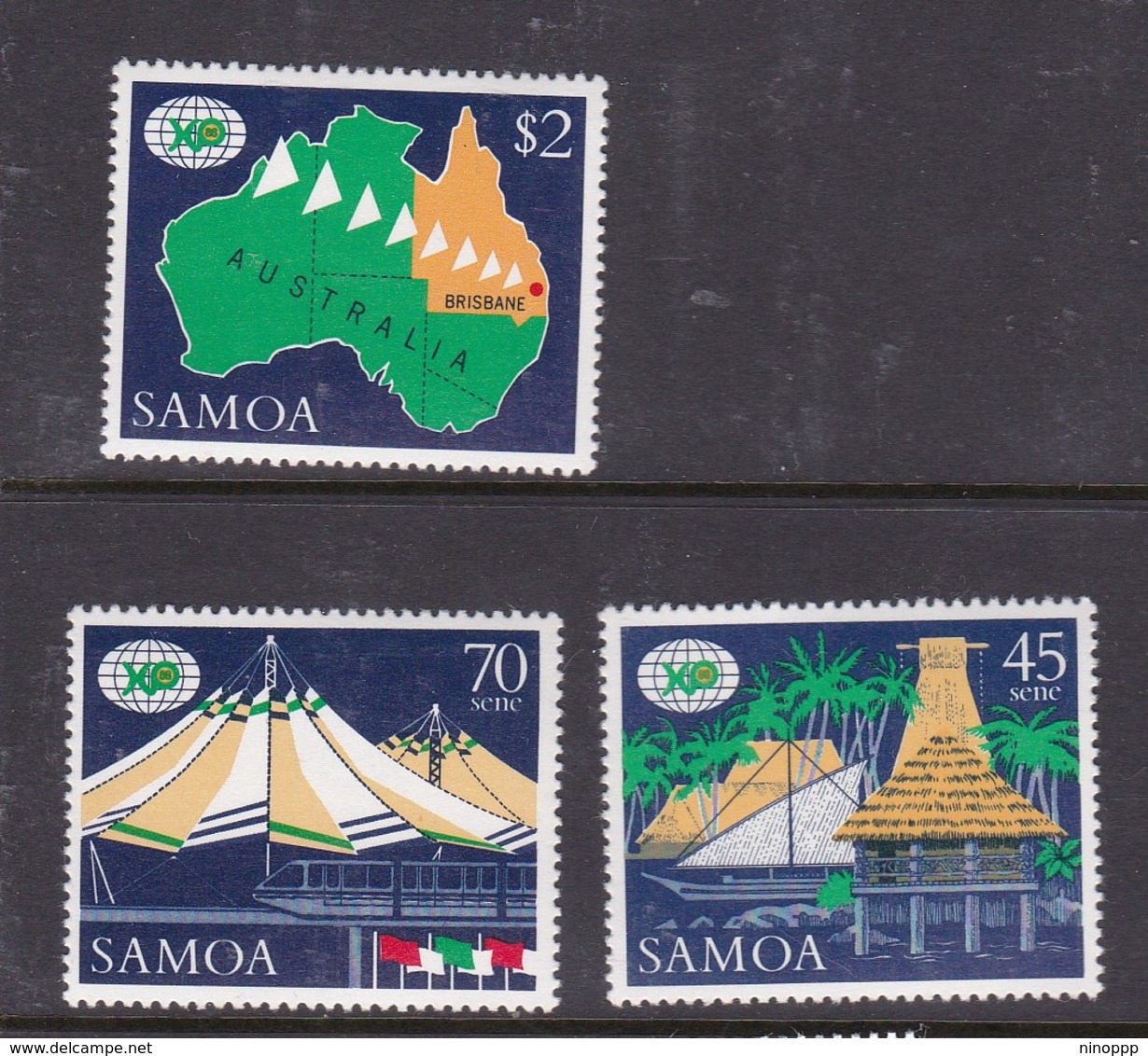 Samoa SG 779-781  1988 Expo 88 Brisbane,mint Never Hinged - Samoa