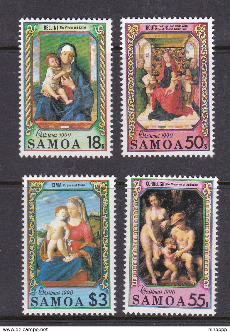 Samoa SG 852-855 1990 Christmas,mint Never Hinged - Samoa