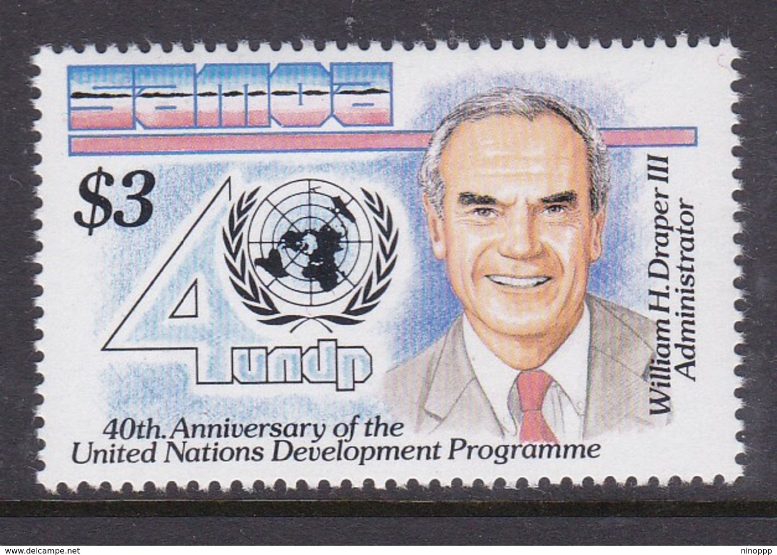 Samoa SG 856 1990 40th Anniversary Of UN,mint Never Hinged - Samoa