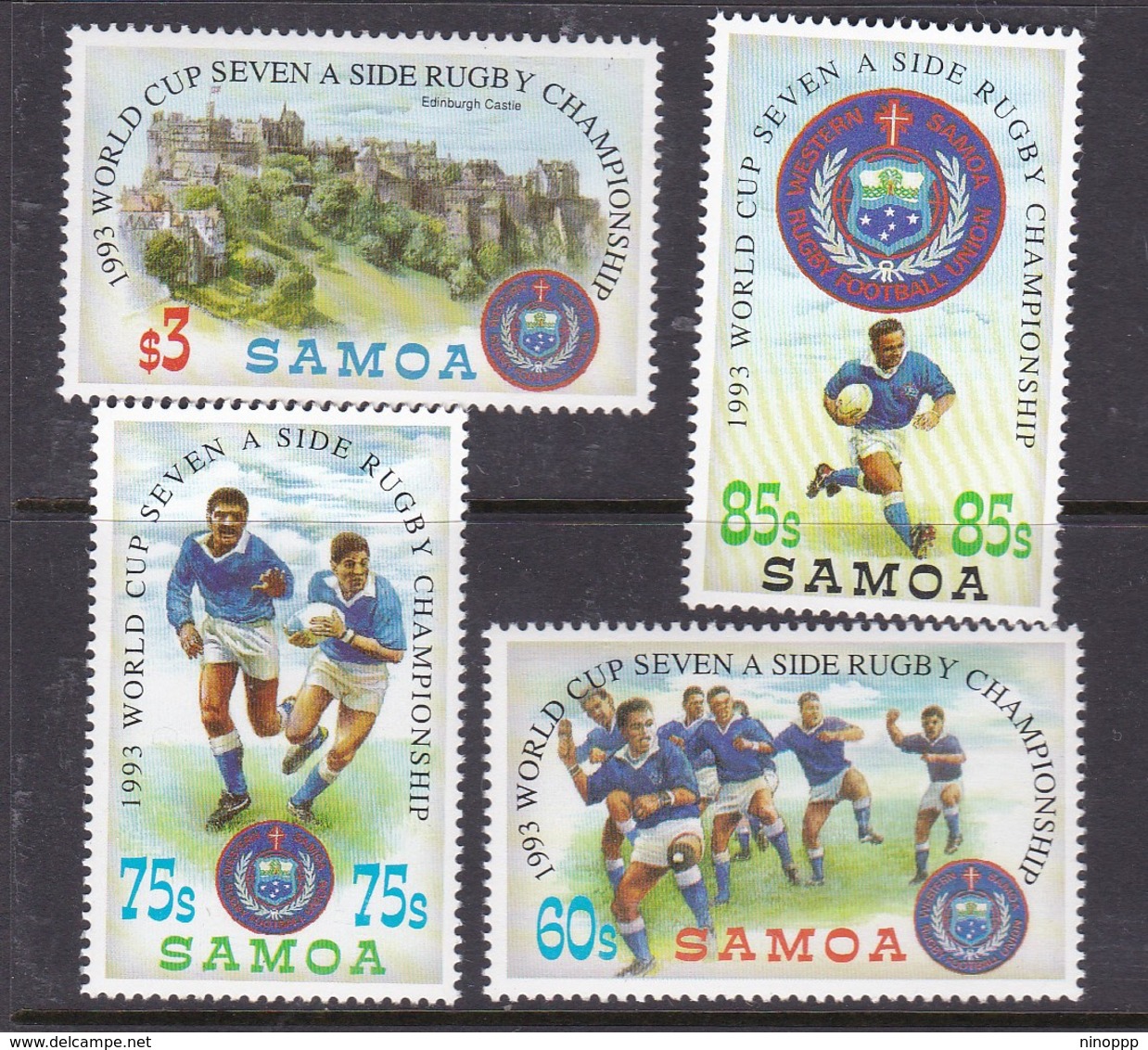 Samoa SG 894-897 1993 World Cup Seven Rugby - Samoa
