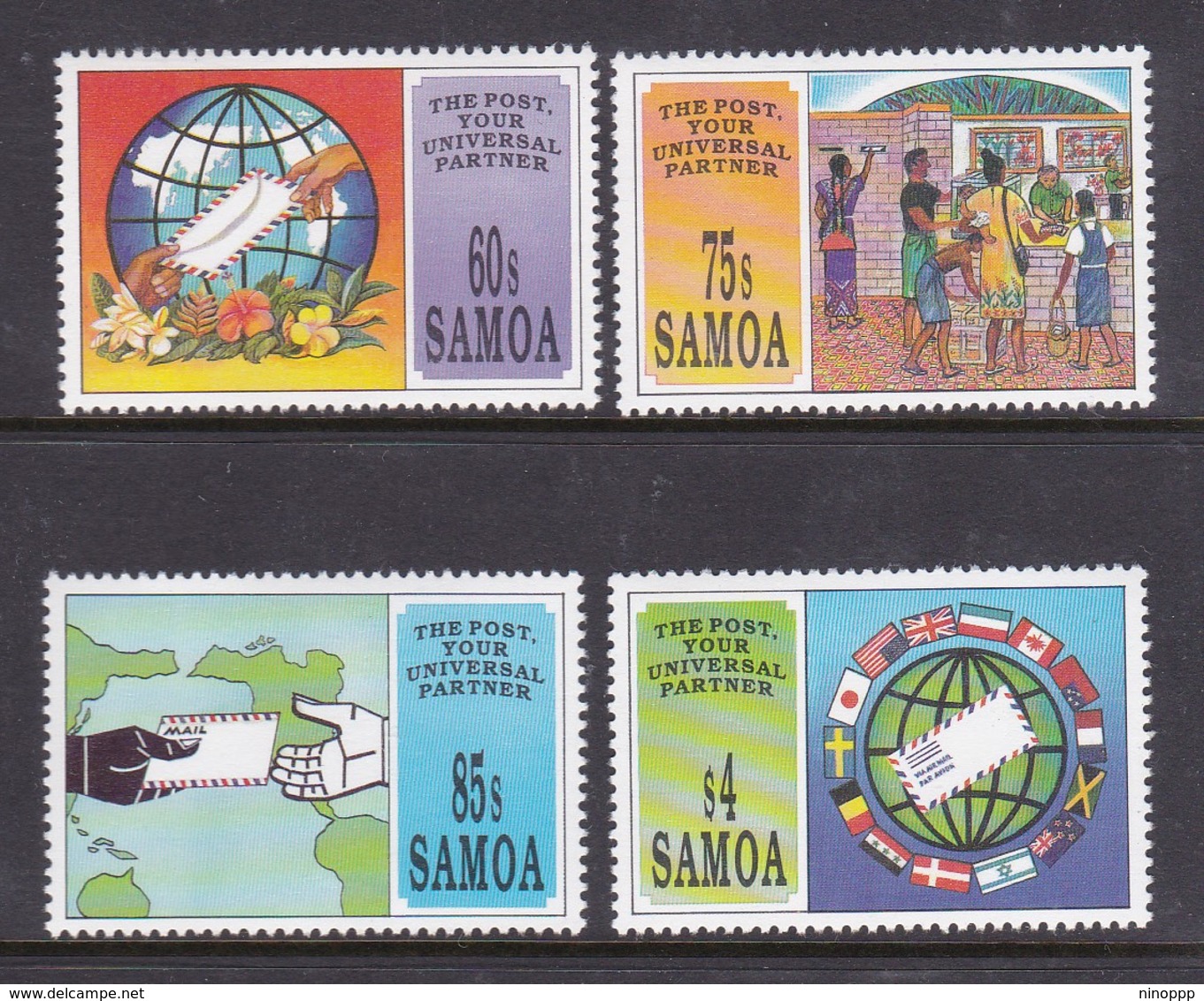 Samoa SG 903-906  1993 World Post Day,mint Never Hinged - Samoa