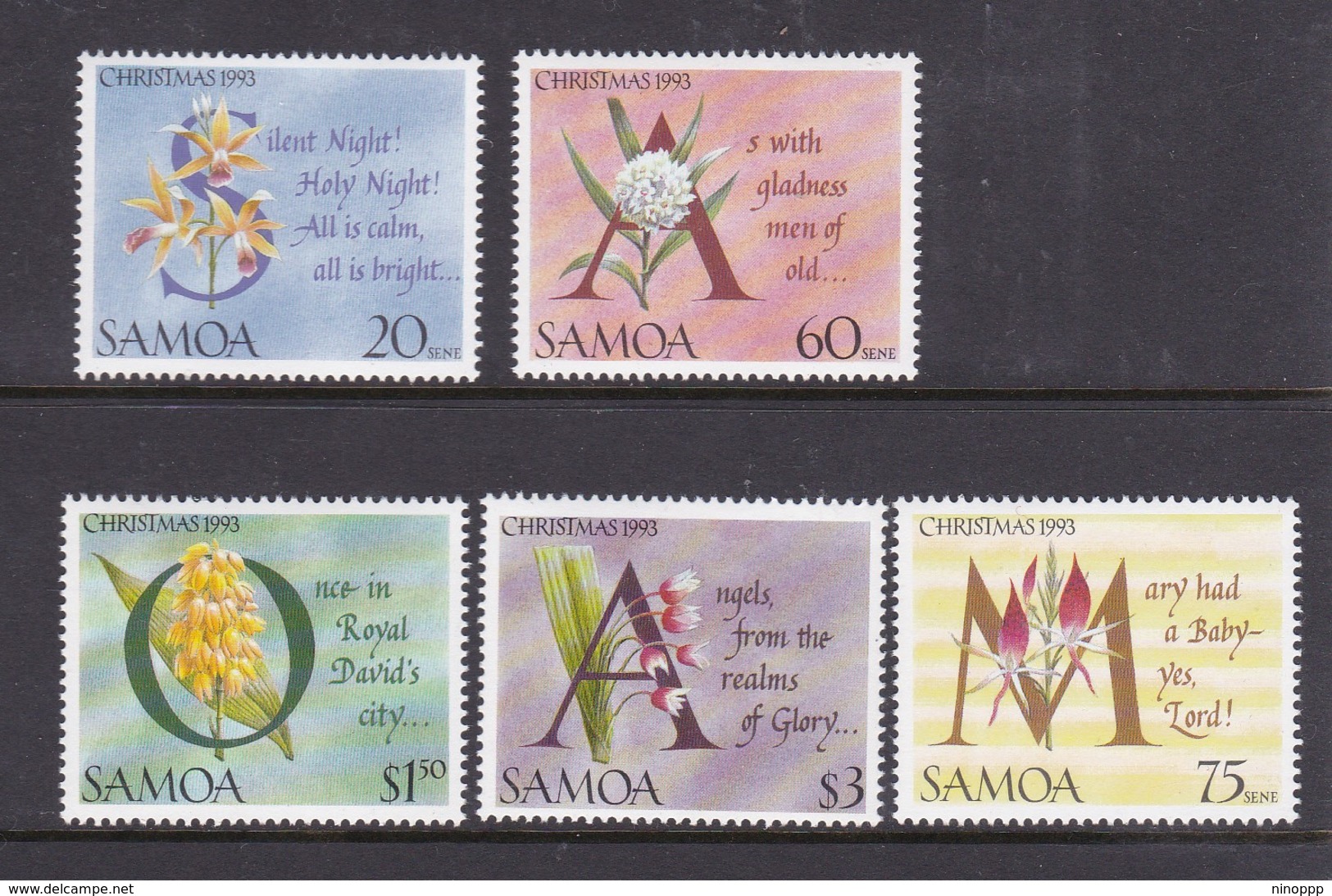 Samoa SG 907-911  1993 Christmas,mint Never Hinged - Samoa