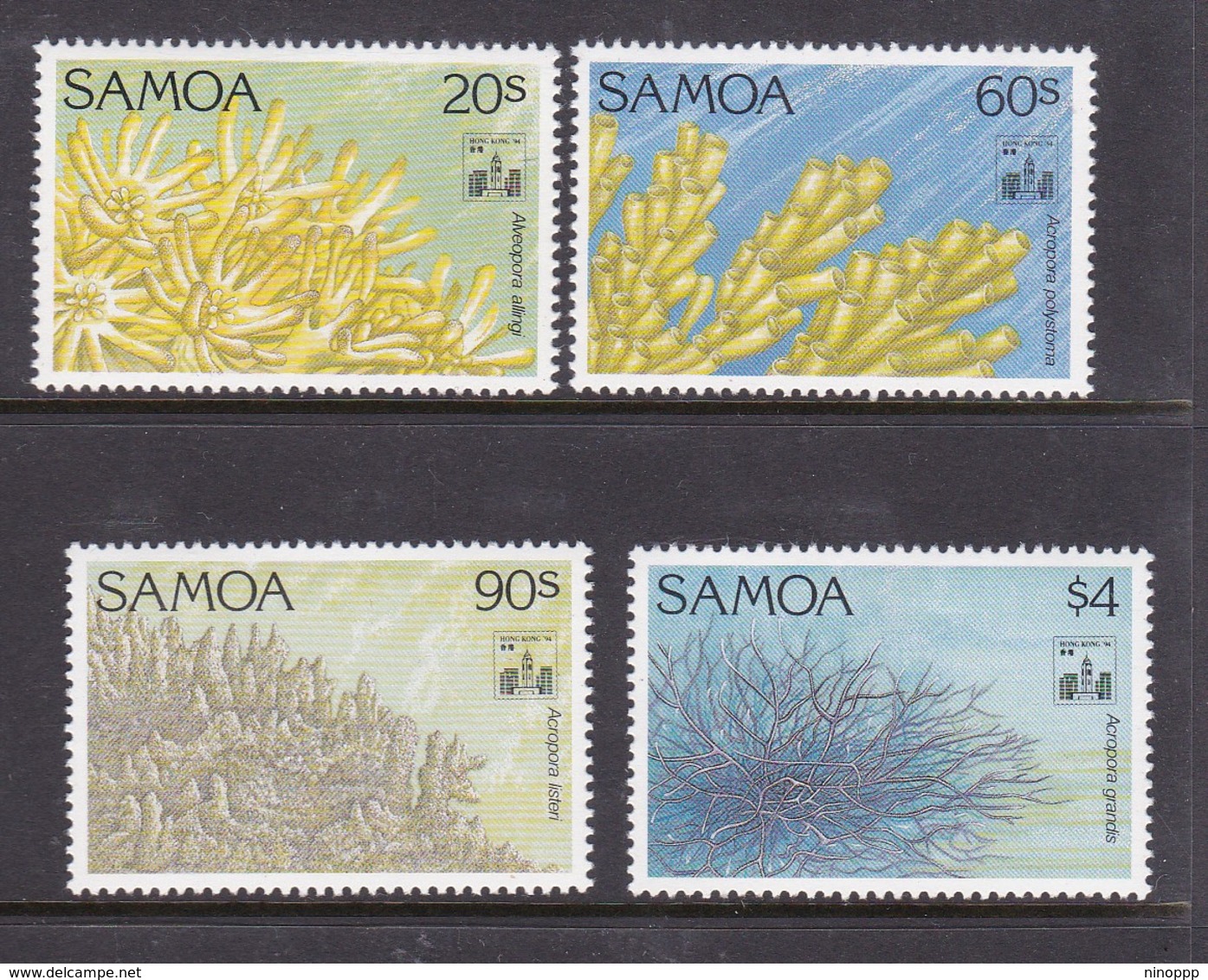 Samoa SG 916-919  1994 Corals Hong Kong 94,mint Never Hinged - Samoa