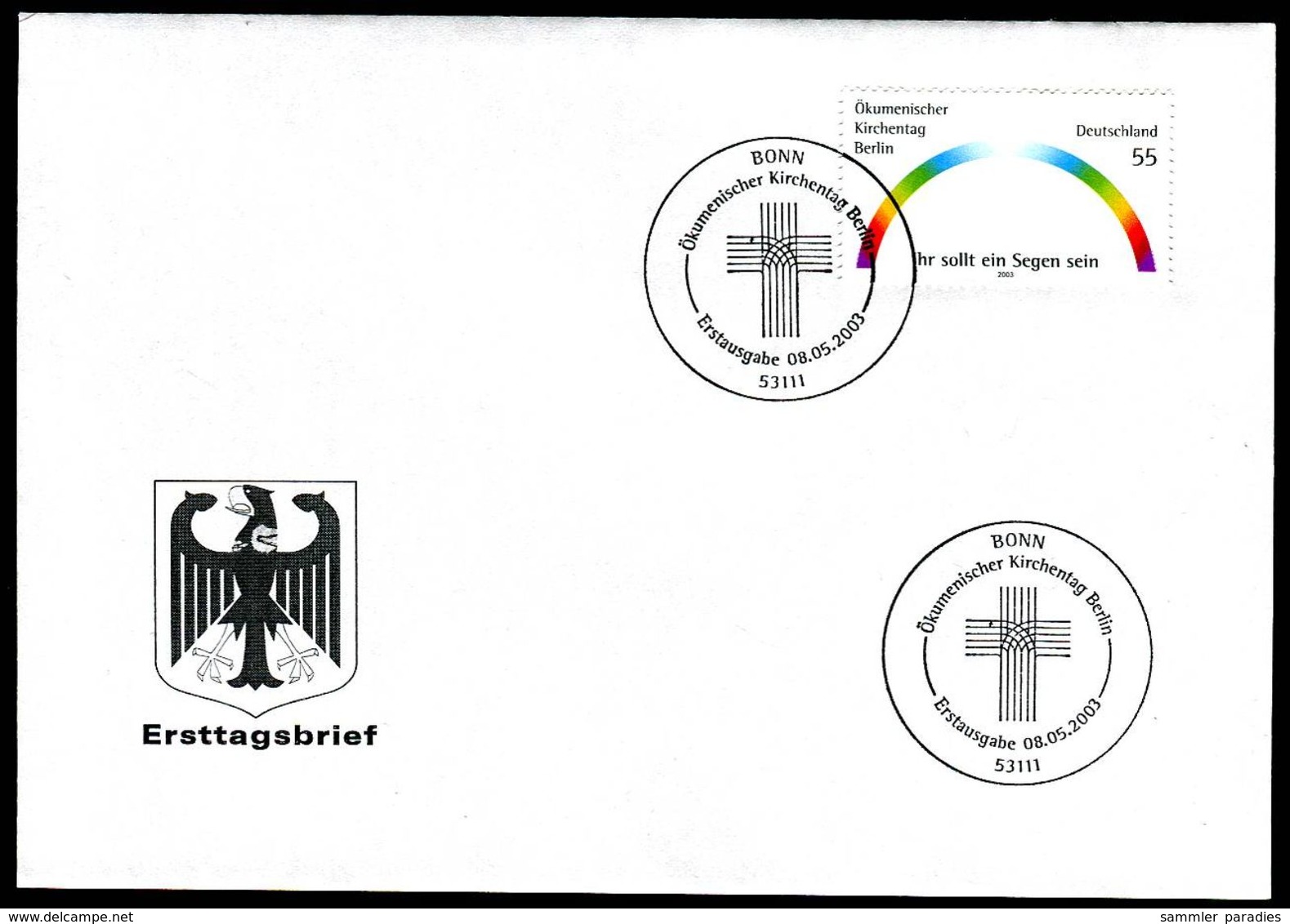 40442) BRD - Mi 2341 - FDC - 55C    Ökumenischer Kirchentag - Sonstige & Ohne Zuordnung
