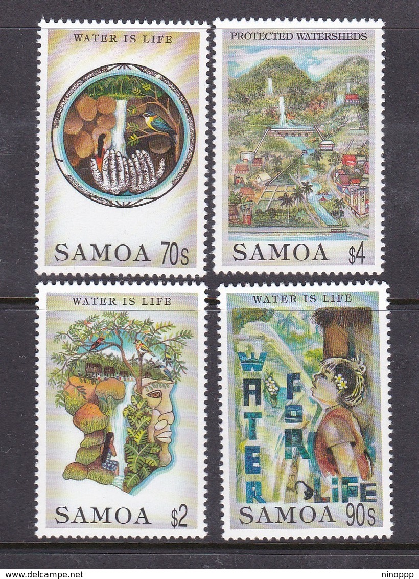 Samoa SG 979-982 1996 Water For Life,mint Never Hinged - Samoa