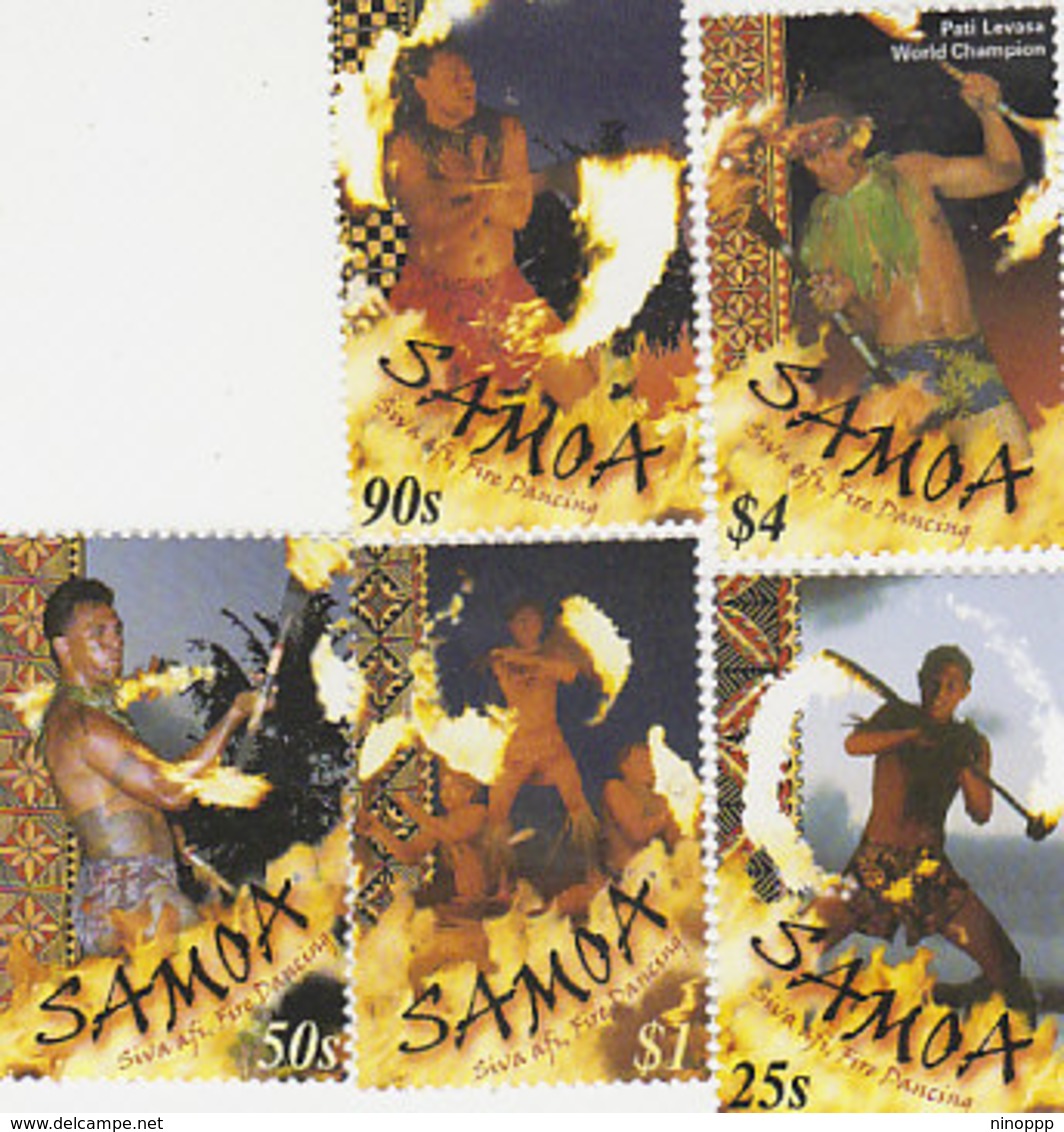 Samoa SG 1070-1074 2001 Fire Dancers,mint Never Hinged - Samoa