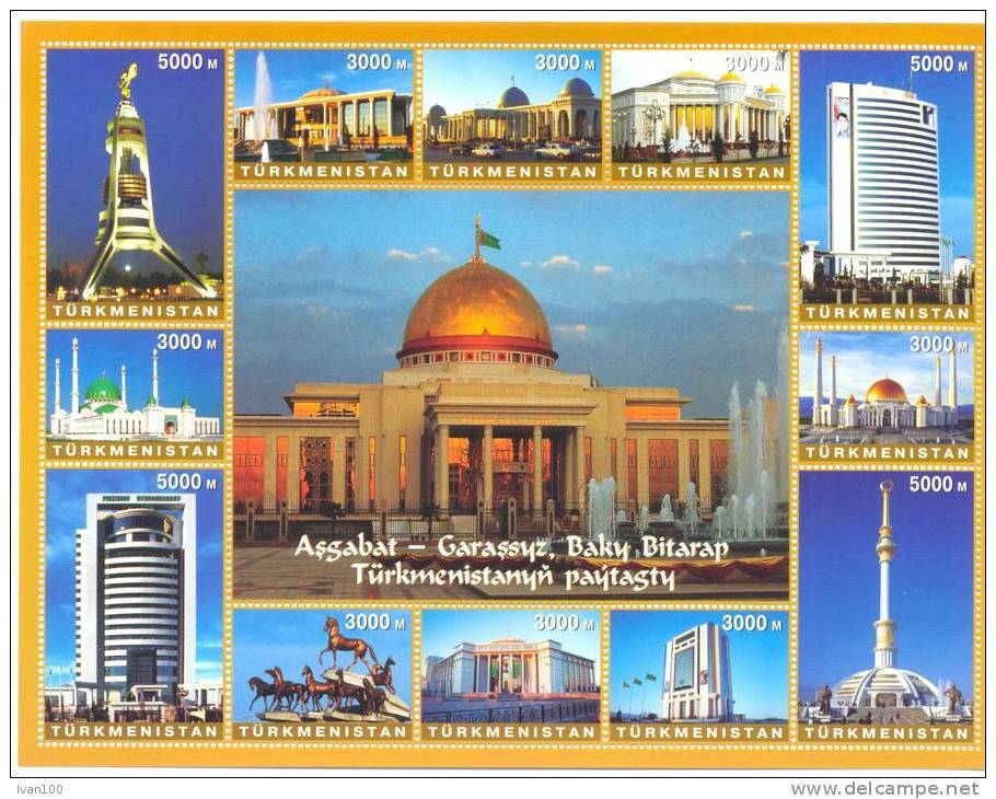 2006. Turkmenistan, Architecture Of Turkmenistan, Sheetlet, Mint/** - Turkmenistán