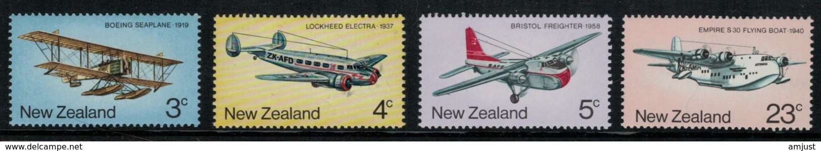 Nouvelle Zélande // New Zealand // 1974 // Transport Aérien Postaux Série ** Y&T 611-614 - Unused Stamps
