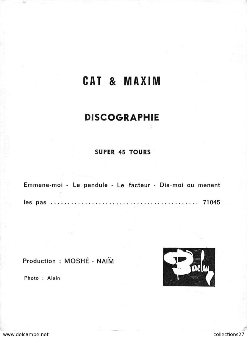 CAT ET MAXIM LEFORESTIER -DEDICACE- - Autres & Non Classés