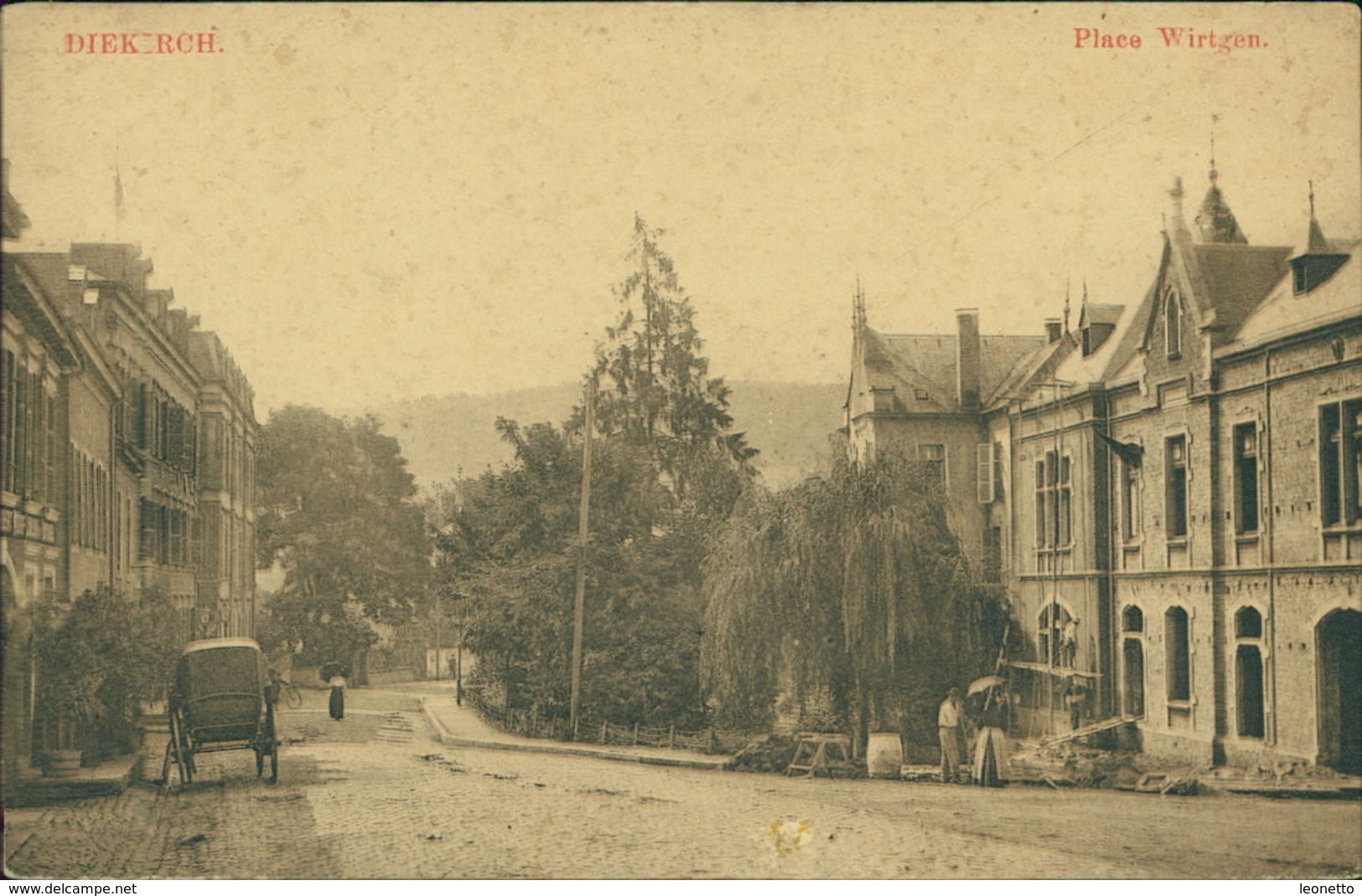 AK Diekirch, Place Wirtgen, Um 1910 (29914) - Diekirch