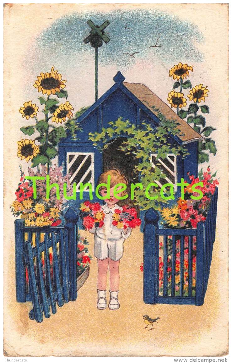 CPA  DESSIN ENFANT CHROMOLITHO CARD CHILD  FRITZ BAUMGARTEN - Baumgarten, F.