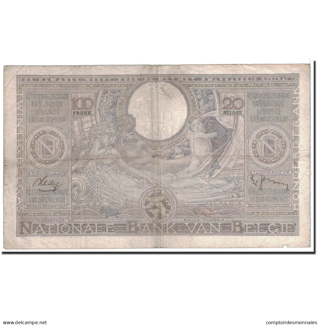 Billet, Belgique, 100 Francs-20 Belgas, 1938, 1938-07-02, KM:107, TB - 100 Francs & 100 Francs-20 Belgas