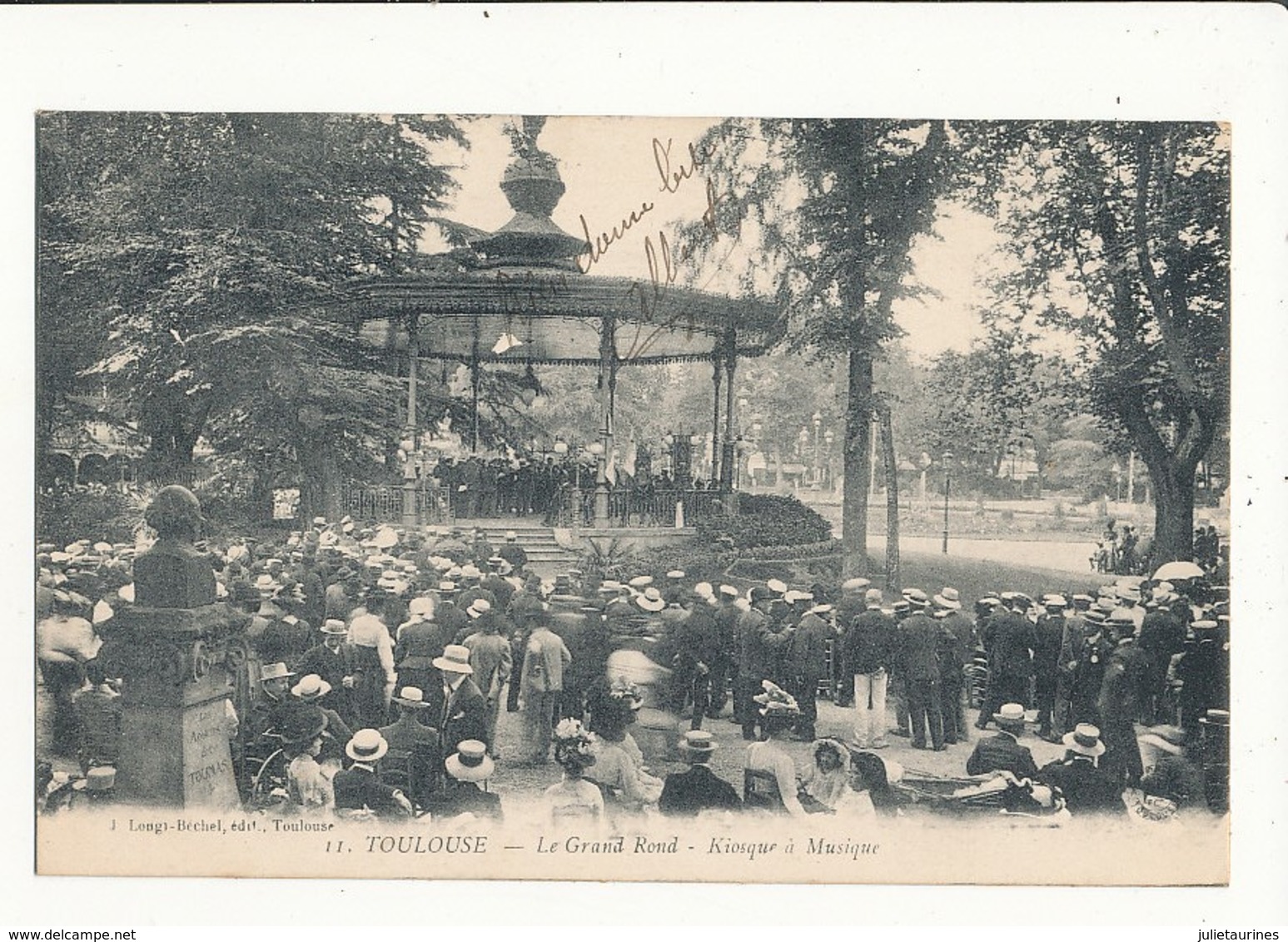 31 TOULOUSE LE GRAND ROND KIOSQUE A MUSIQUE CPA BON ETAT - Toulouse