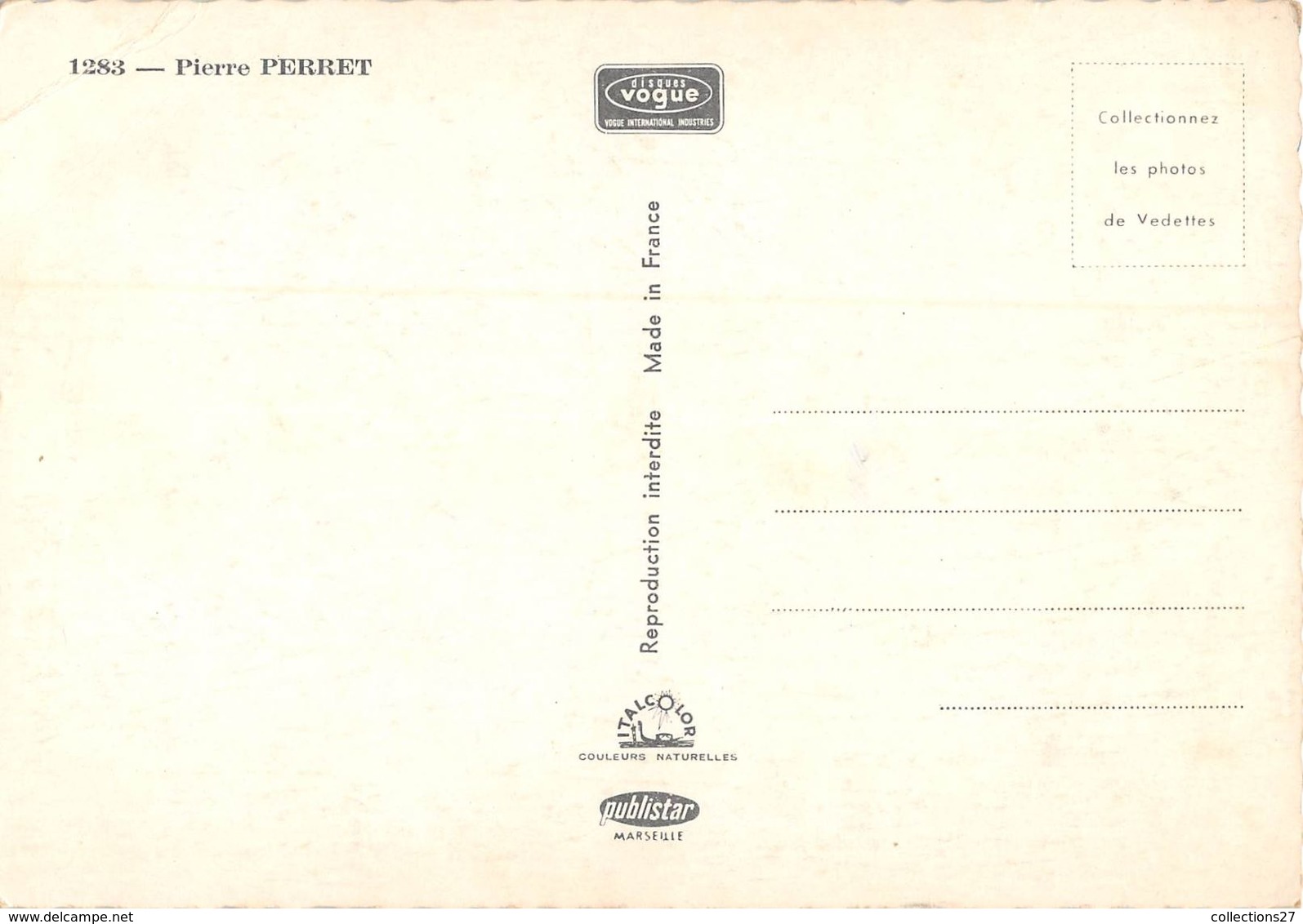 PIERRE PERRET -DEDICACE- - Other & Unclassified