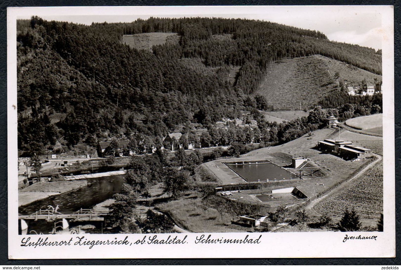 B2861 - Ziegenrück - Schwimmbad Freibad - Zieschank 1987 - N. Gel - Ziegenrück