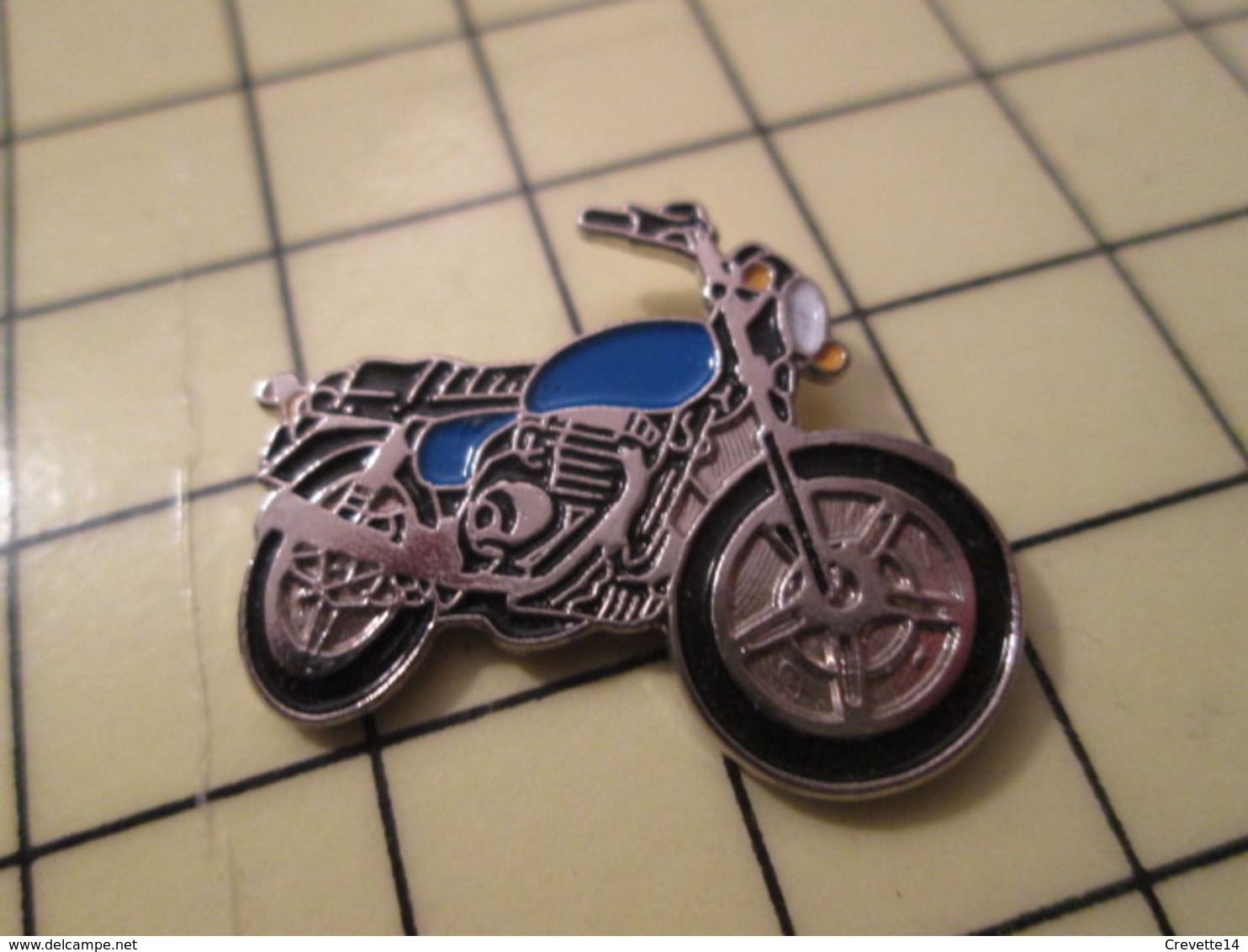 PIN517 Pin's Pins / Rare Et Beau : MOTOS / MOTO ROUTIERE NOIRE ET BLEUE - Motorbikes