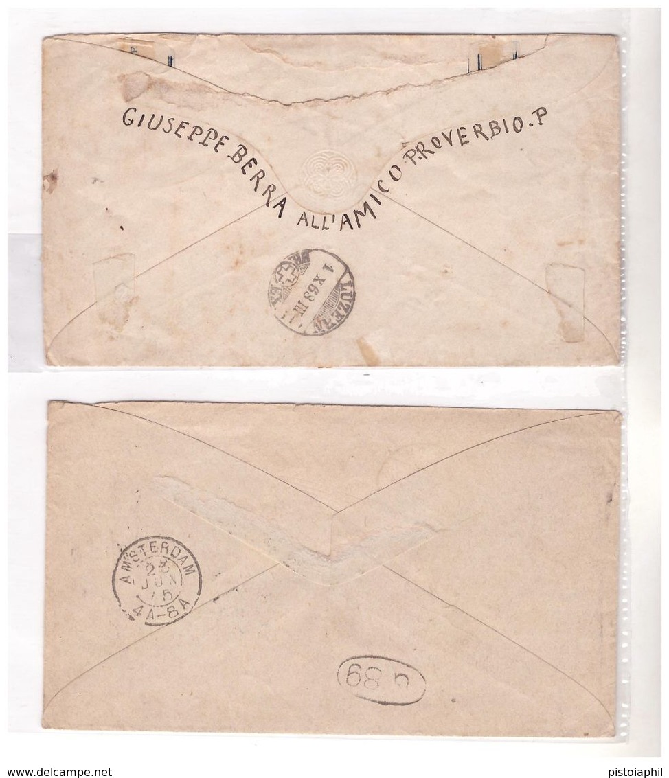 2 Buste Viaggiate A Inizio 1900 - Poststempel