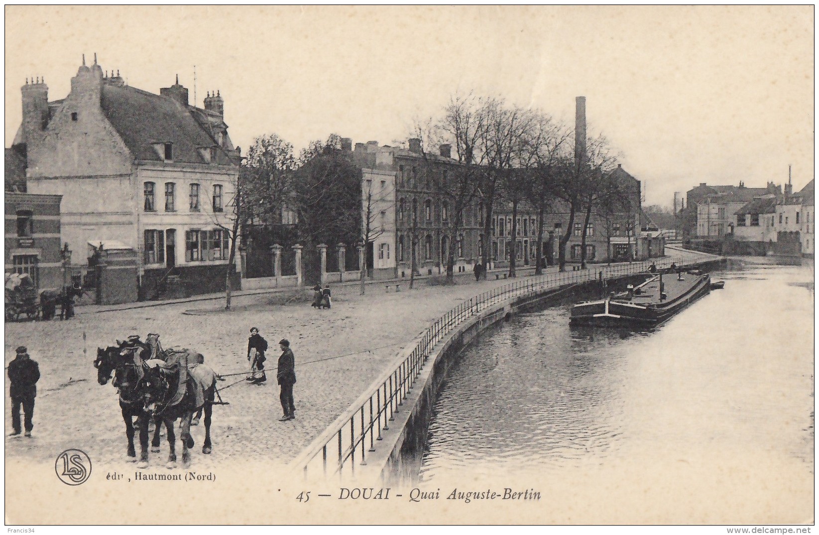 CPA - Douai - Quai Auguste Bertin - Douai