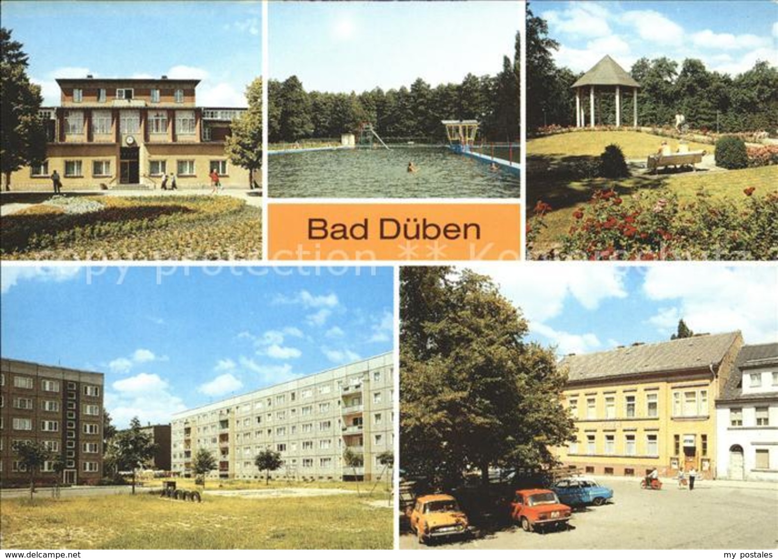 71539250 Bad Dueben Eisenmoorbad Waldbad Hammermuehle Park Neubaugebiet Markt Ba - Bad Dueben