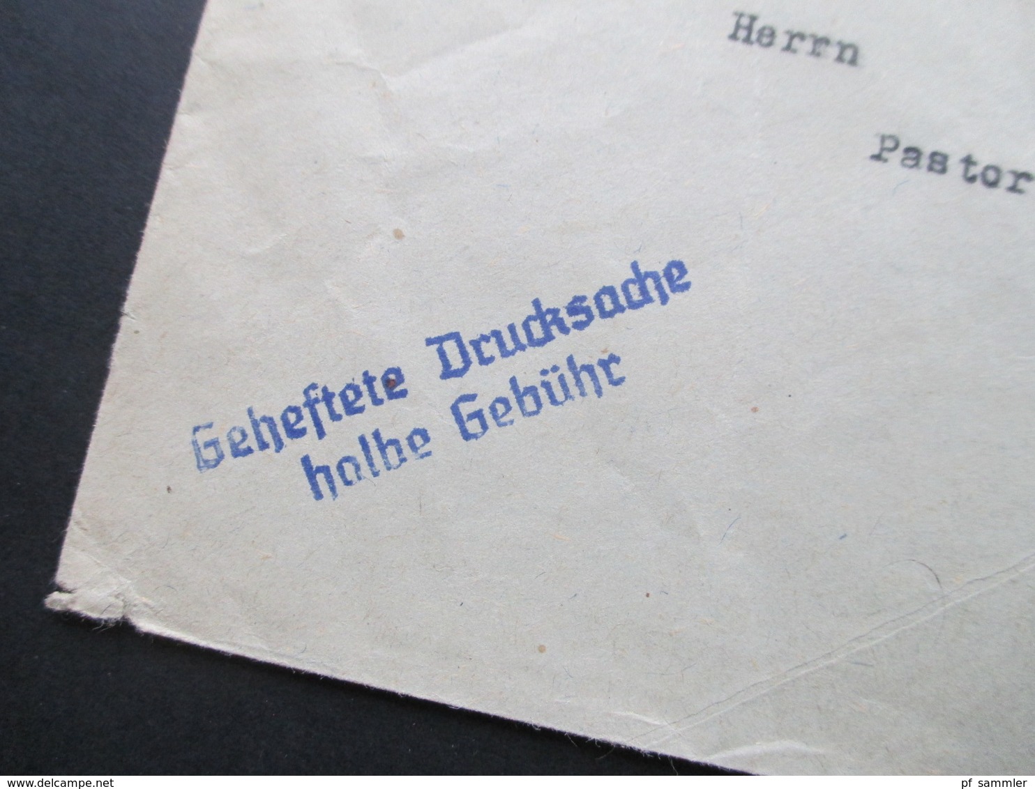 Österreich 1958 Trachten Nr. 904 EF Geheftete Drucksache Halbe Gebühr. Pfarrer M. Monsky Wien Mödling - Brieven En Documenten