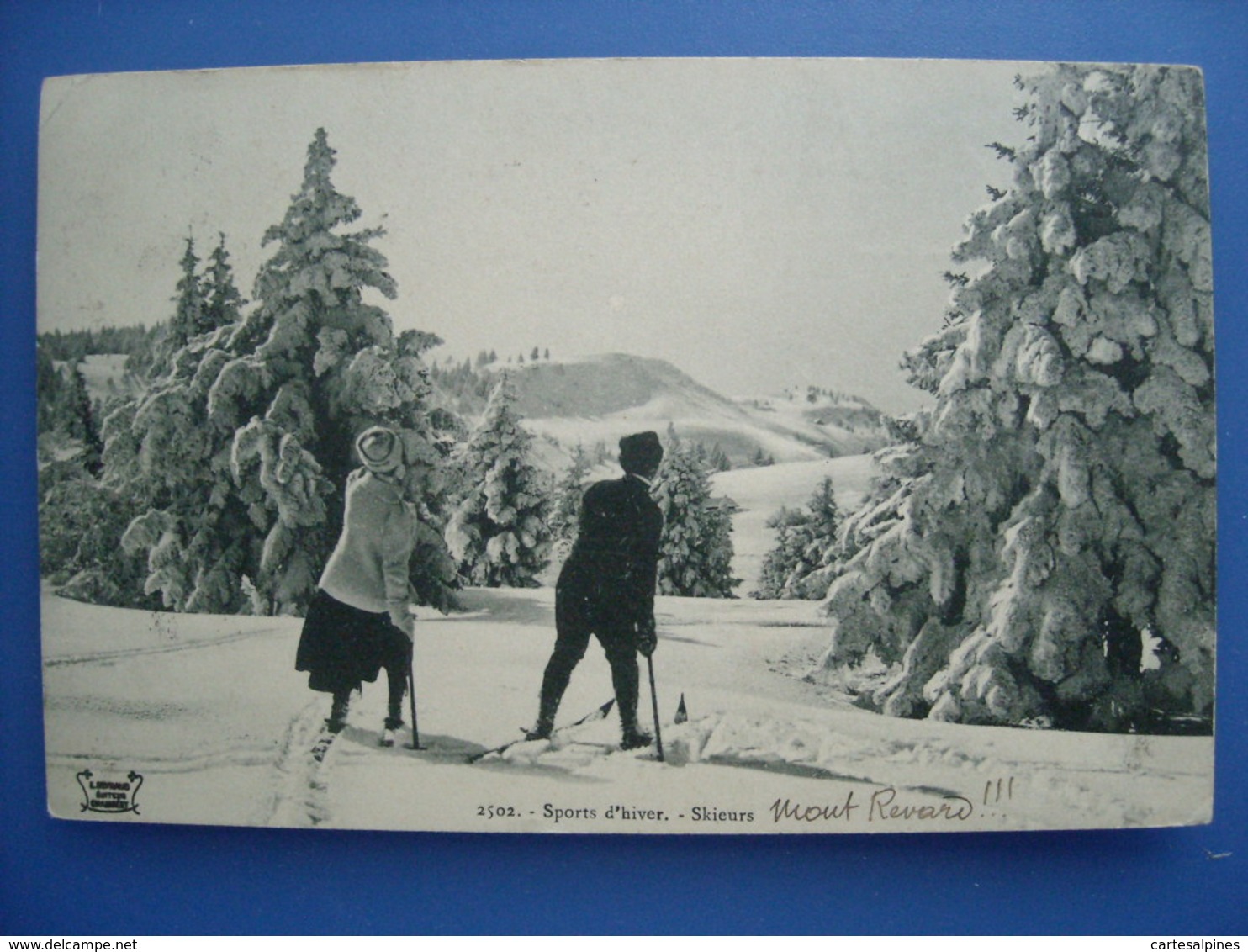 (ski, Savoie) Skieurs Au Mont Revard, 1913, TBE. - Aix Les Bains