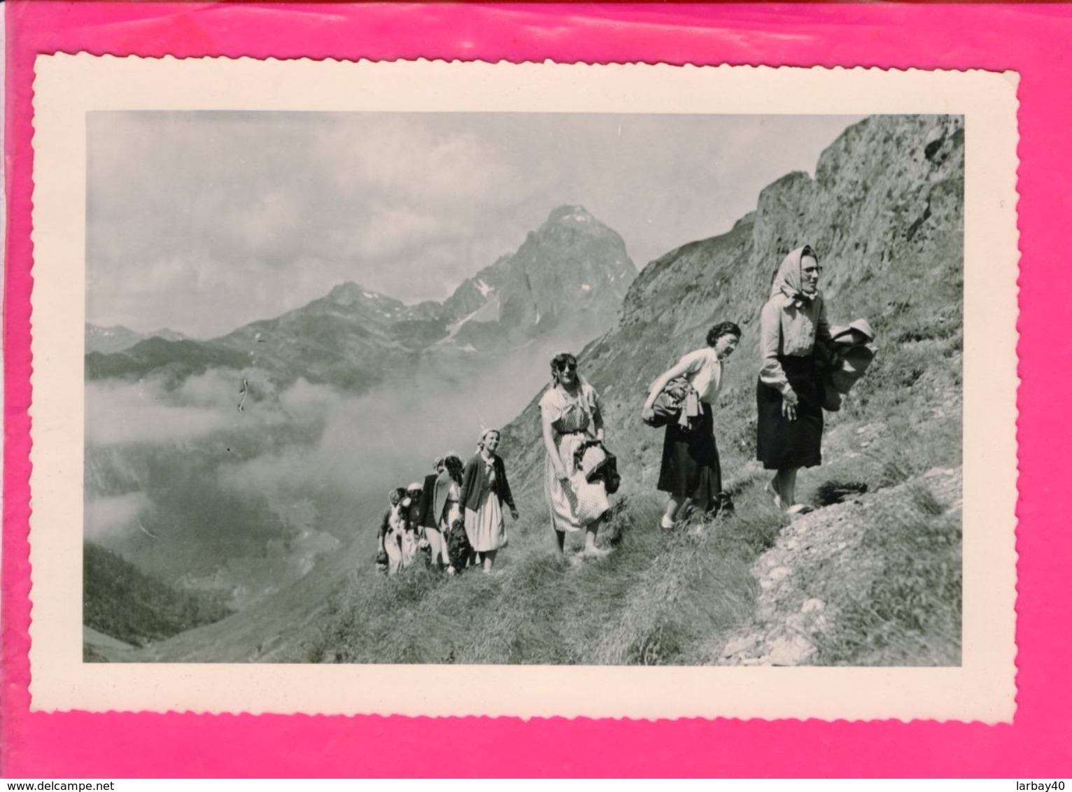 Photo 14,5 X 10 Cm - Femmes En Montagne - Personnes Anonymes