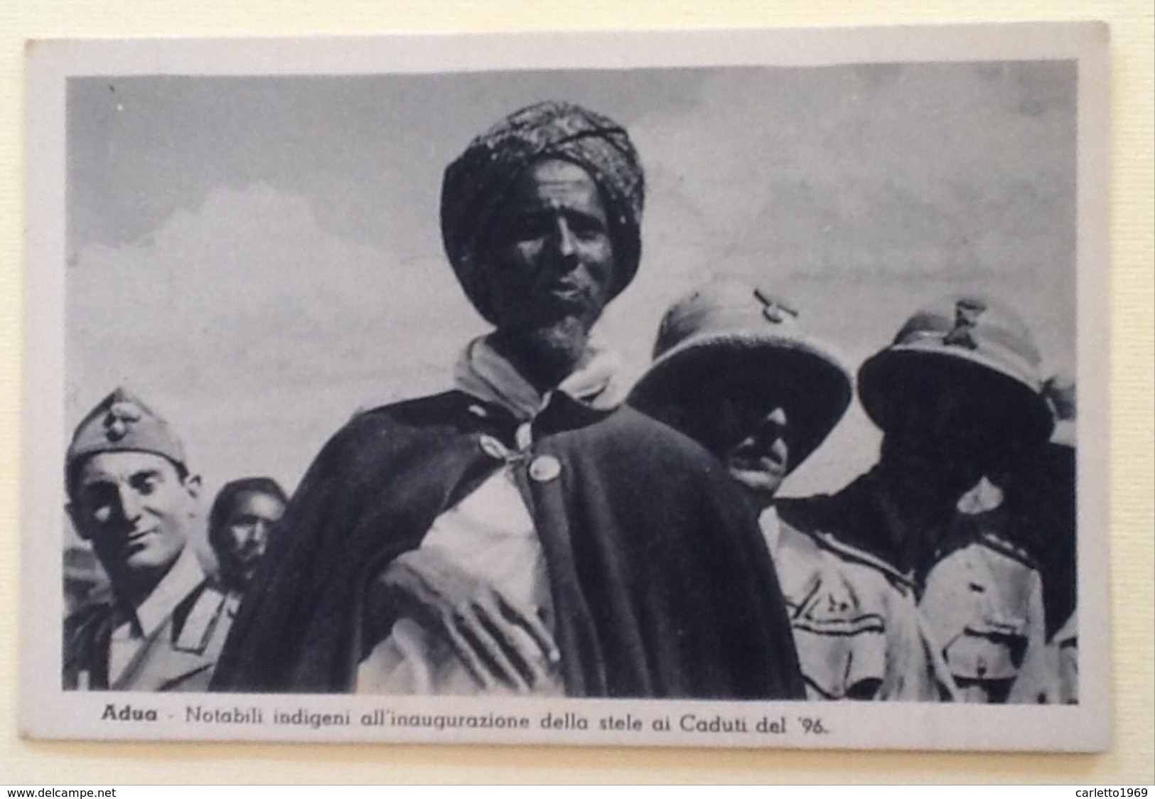 GUERRA D'ETIOPIA ADUA INDIGENI INAUGURAZIONE STELE CADUTI DEL 1896 --N.2 - Andere Kriege