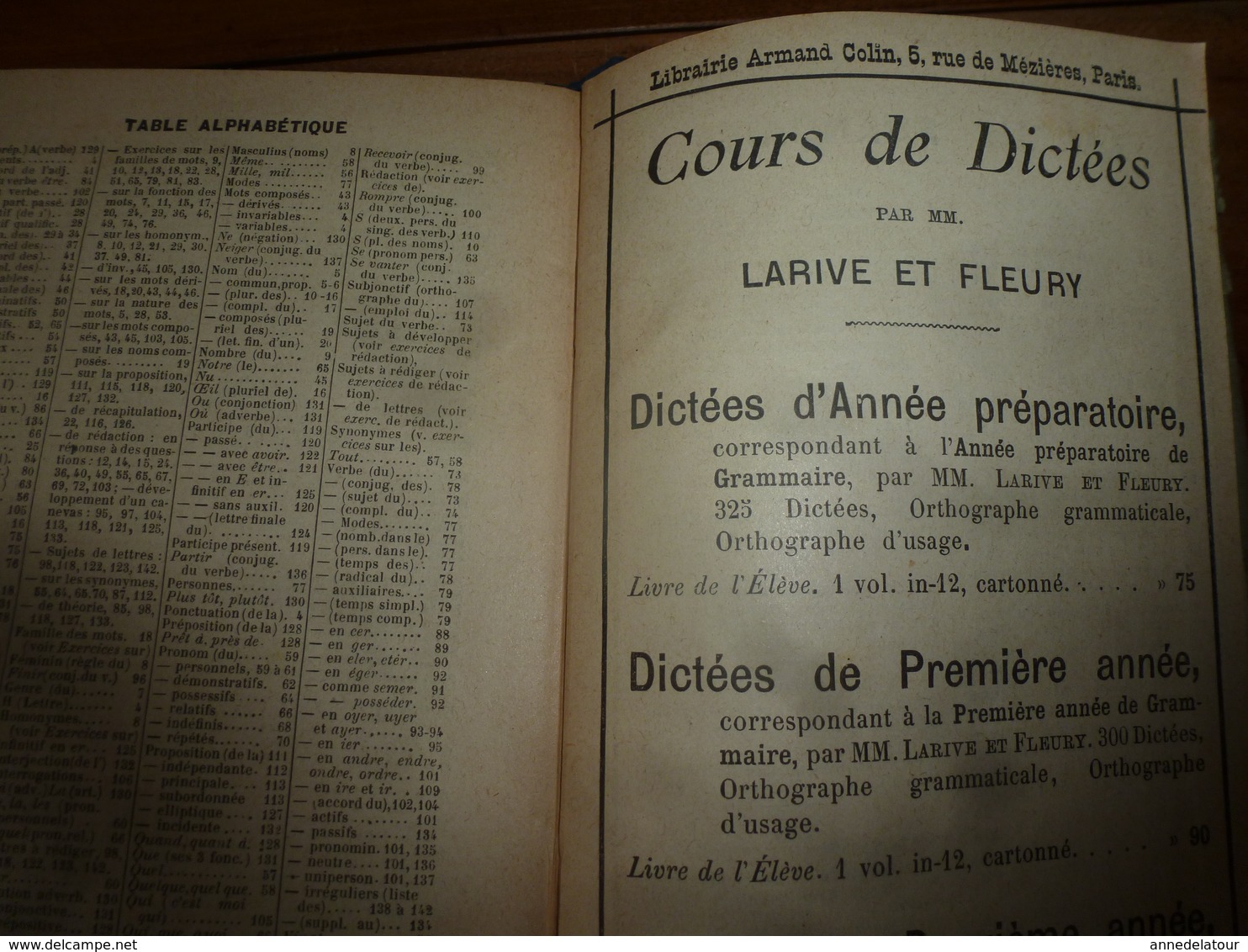 1904 Grammaire française pour 9 à 11 ans  --> Bien PENSER,PARLER et ÉCRIRE  le français est une clé de la réussite