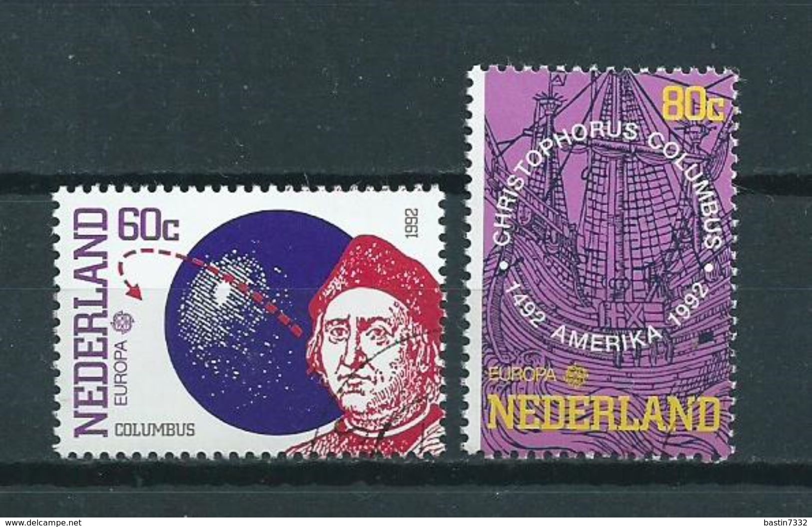 1992 Netherlands Complete Set Discovery Of America Used/gebruikt/oblitere - Gebruikt