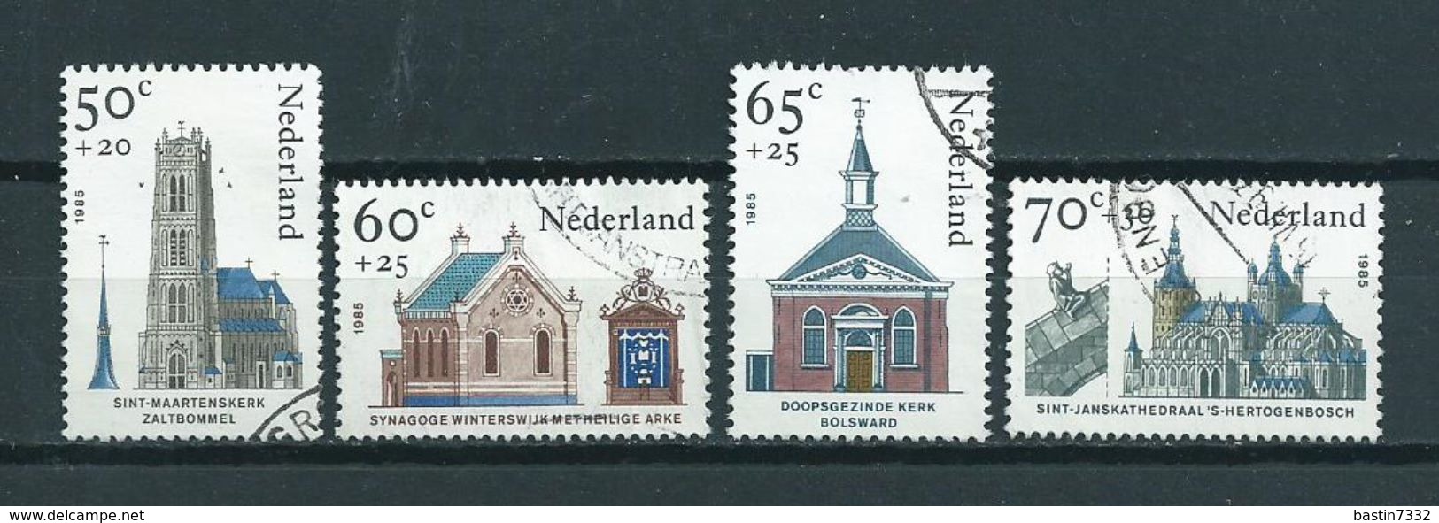 1985 Netherlands Complete Set Churches,kerken Used/gebruikt/oblitere - Gebruikt