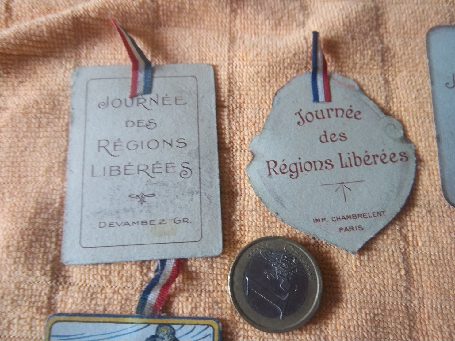 Insigne 14/18 "journée Des Régions Libérées" Prix à L'unité ! Me Dire Celle Que Vous Voulez ! - 1914-18