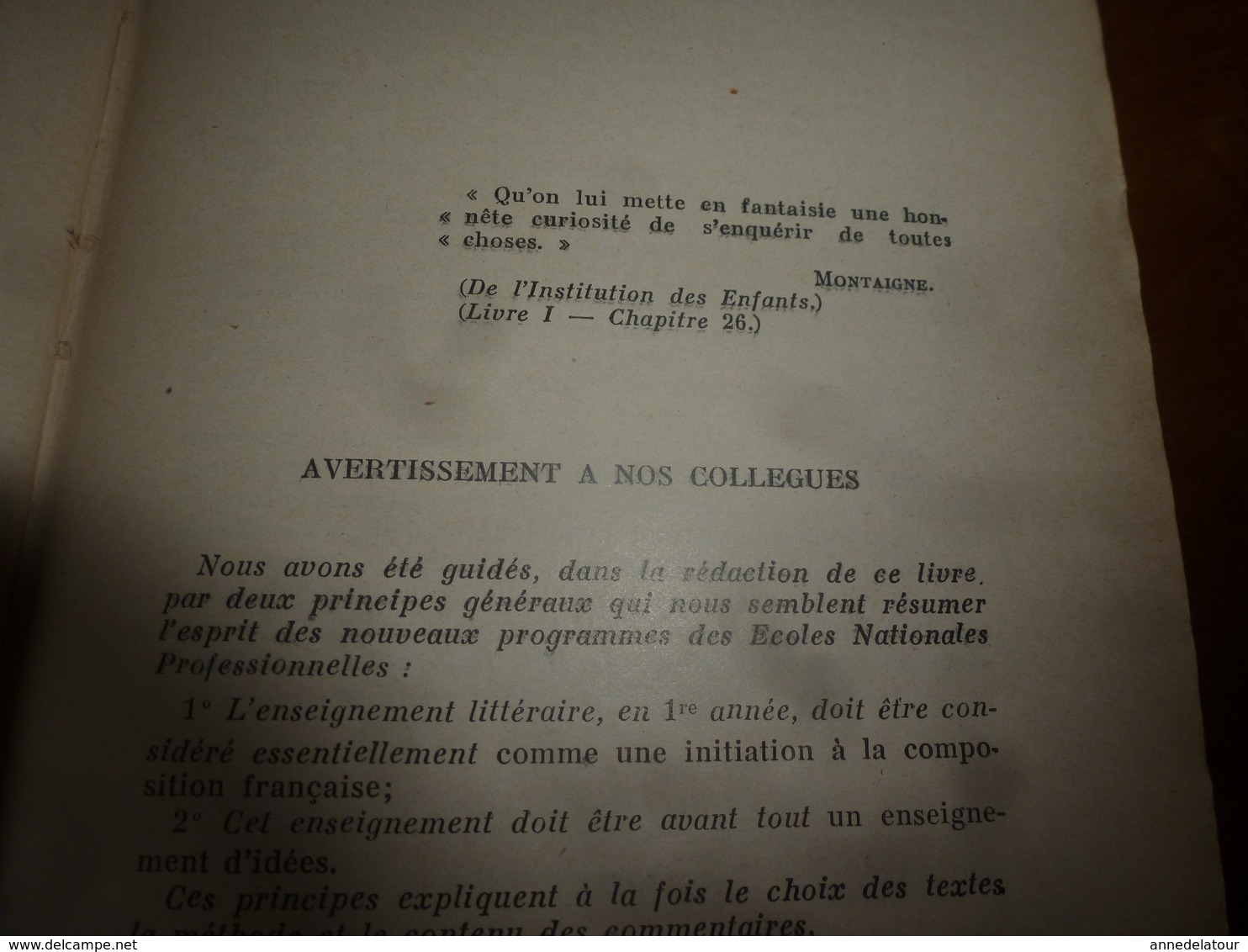 1939 Textes Choisis  (pour 12 à 18 Ans Et Plus)--> Bien PENSER,PARLER Et ÉCRIRE  Le Français Est Une Clé De La Réussite - 12-18 Ans