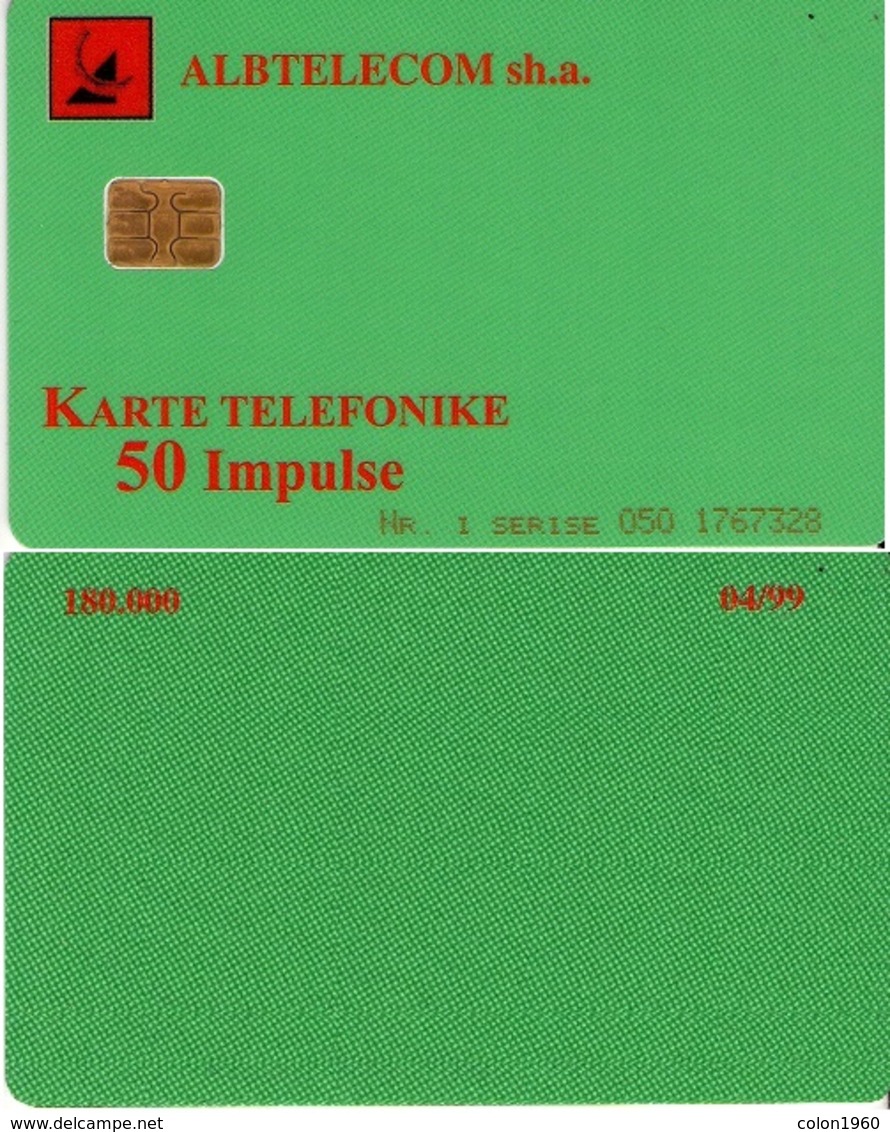 ALBANIA. ALB-33B. Generic Green. 50U. 04-1999. (022) - Albania