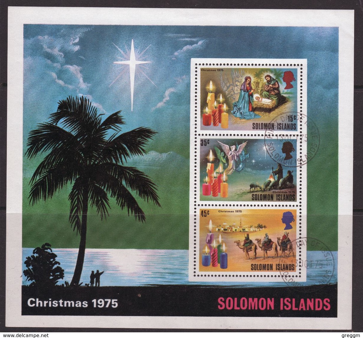 British Solomon Islands 1975 Christmas Mini Sheet. - British Solomon Islands (...-1978)