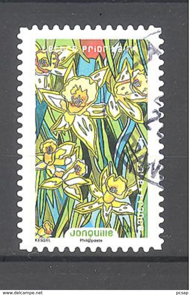 France Autoadhésif Oblitéré N°1310 (fleurs à Foison - Jonquille) (cachet Rond) - Oblitérés