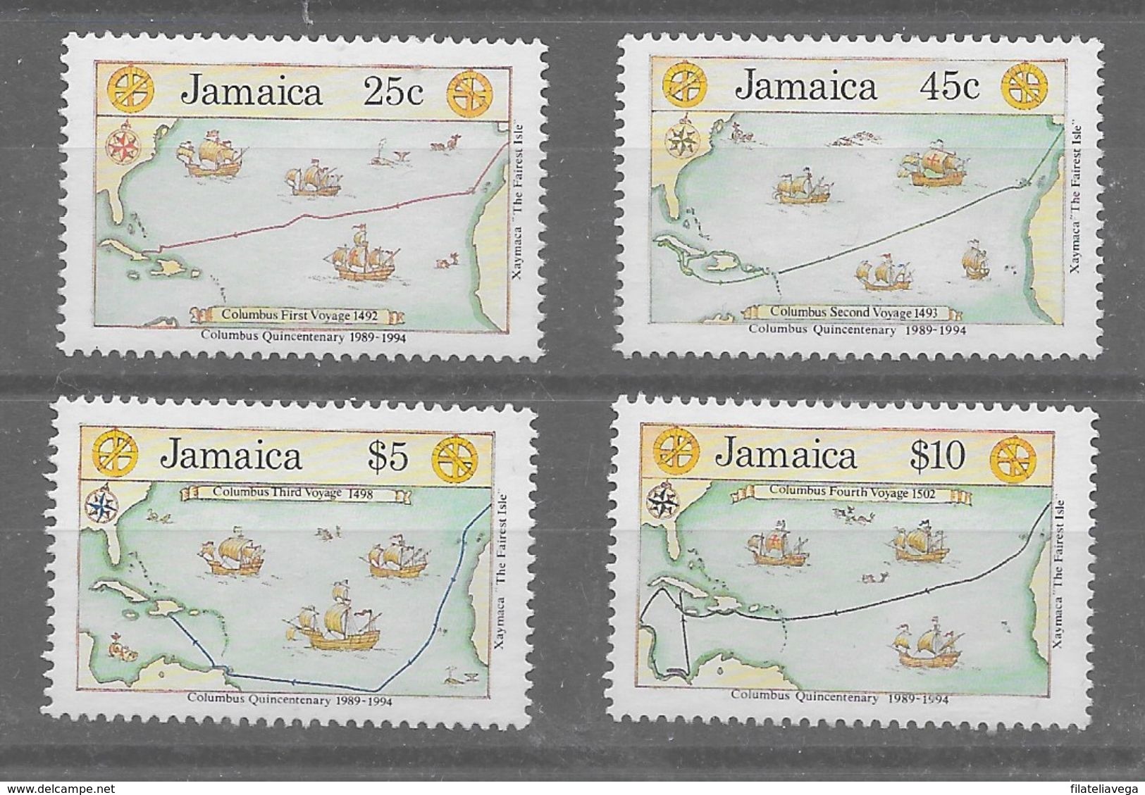 Serie De Jamaica Nº Yvert 770/73 ** - Jamaica (1962-...)