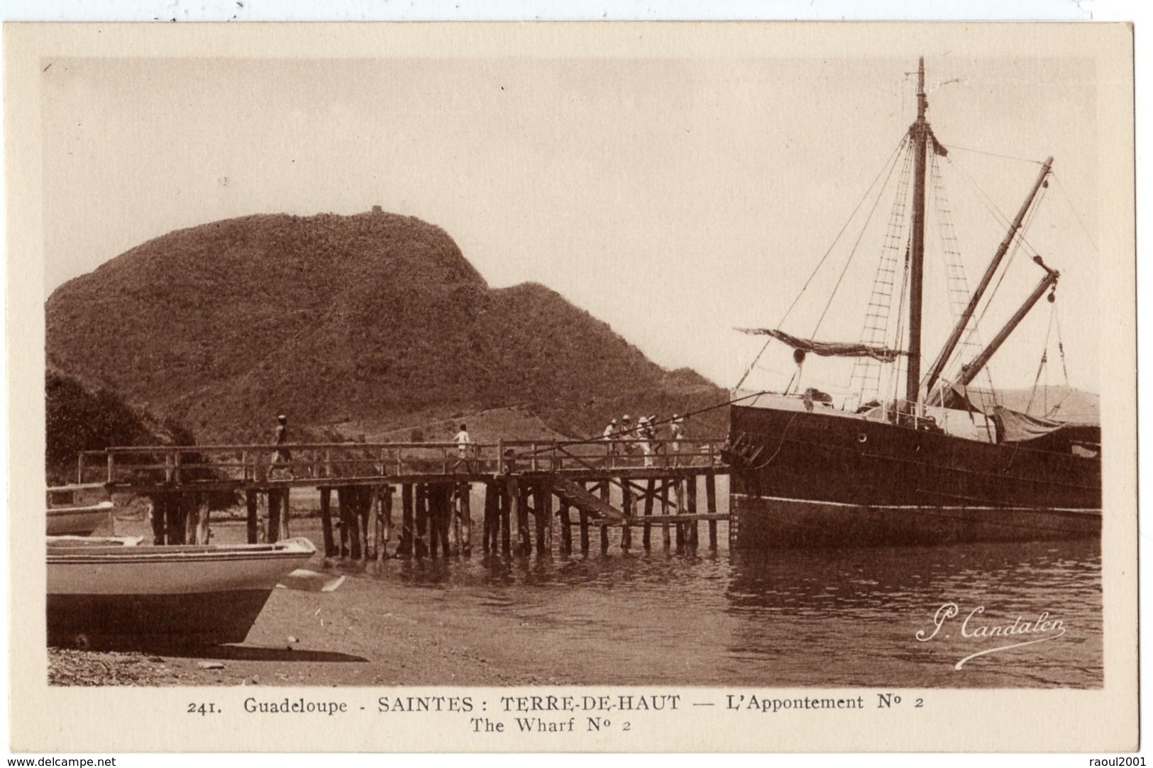 GUADELOUPE - SAINTES - TERRE DE HAUT - L' Appontement Bâteau - The Warf - Autres & Non Classés