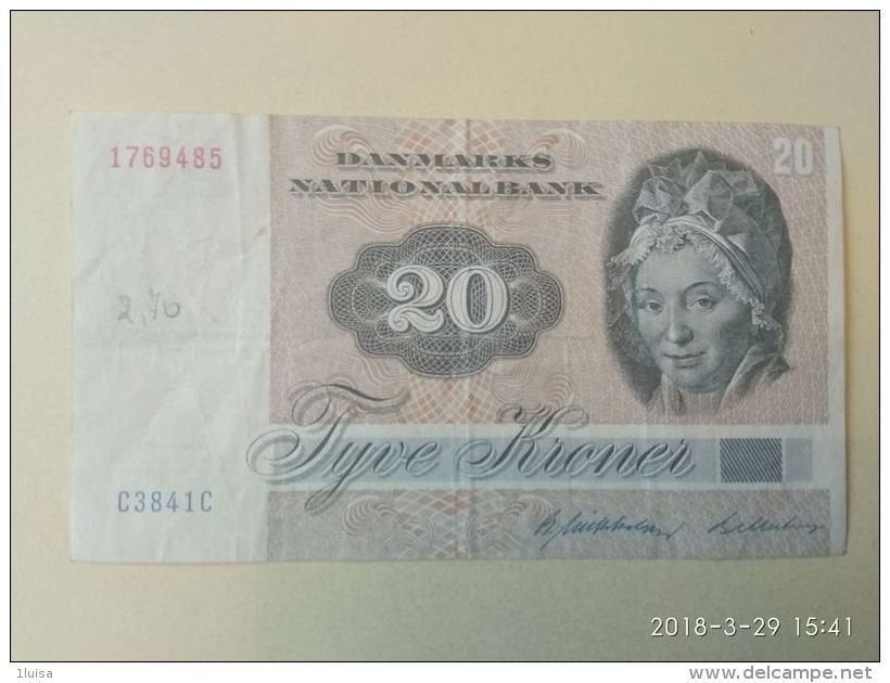 20  Kroner 1972 - Dinamarca