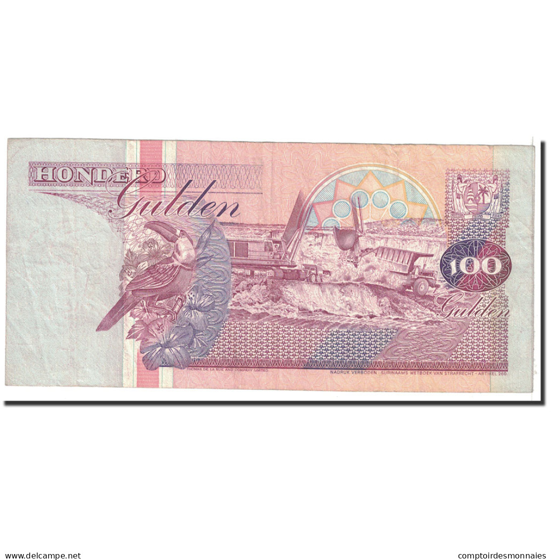 Billet, Surinam, 100 Gulden, 1991, 1991-07-09, KM:139a, TB+ - Suriname