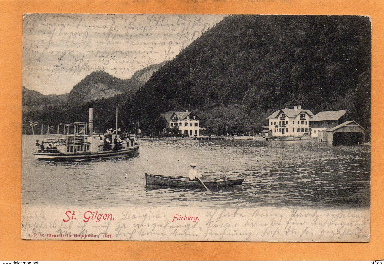 St Gilgen 1902 Postcard - St. Gilgen