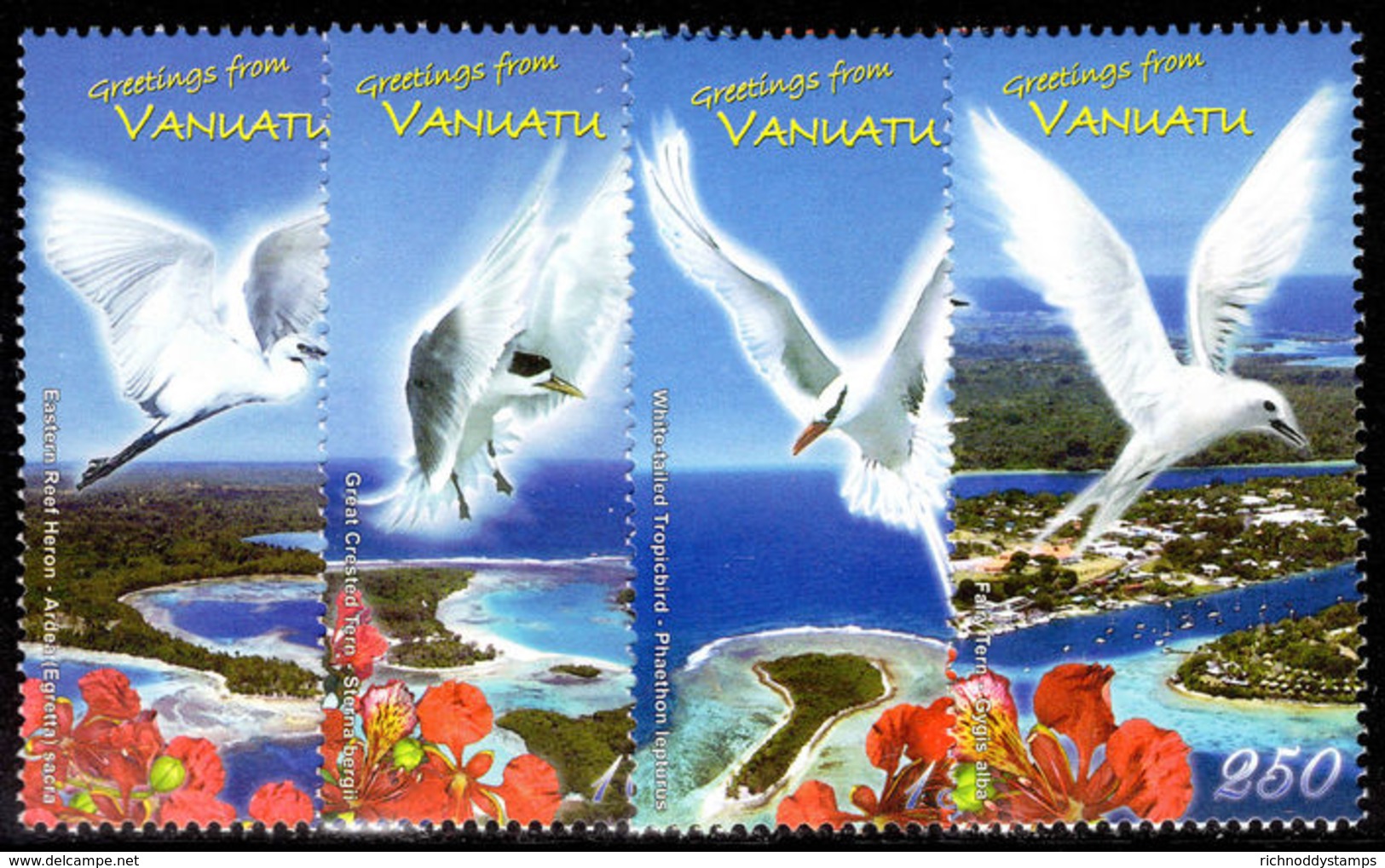 Vanuatu 2008 Eastern Reef Heron Unmounted Mint. - Vanuatu (1980-...)