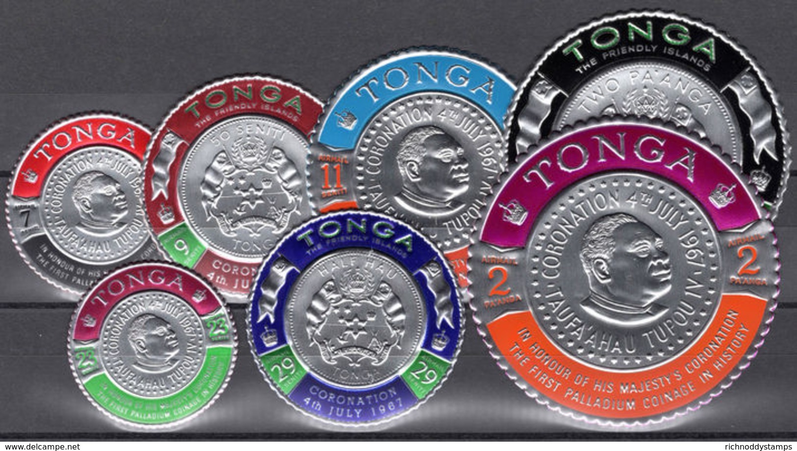 Tonga 1967 Coronation Air Set Unmounted Mint. - Tonga (1970-...)
