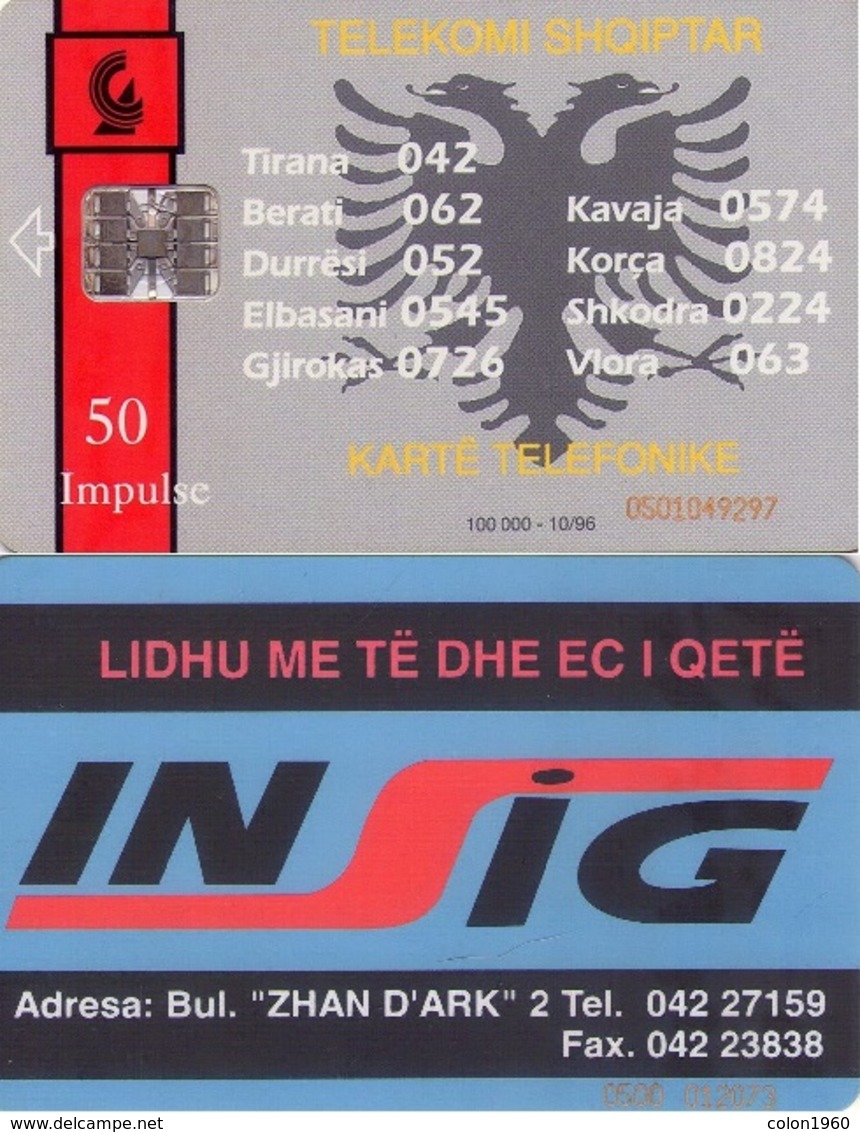 ALBANIA. ALB-05. INSIG. 10-1996. (057) - Albanien