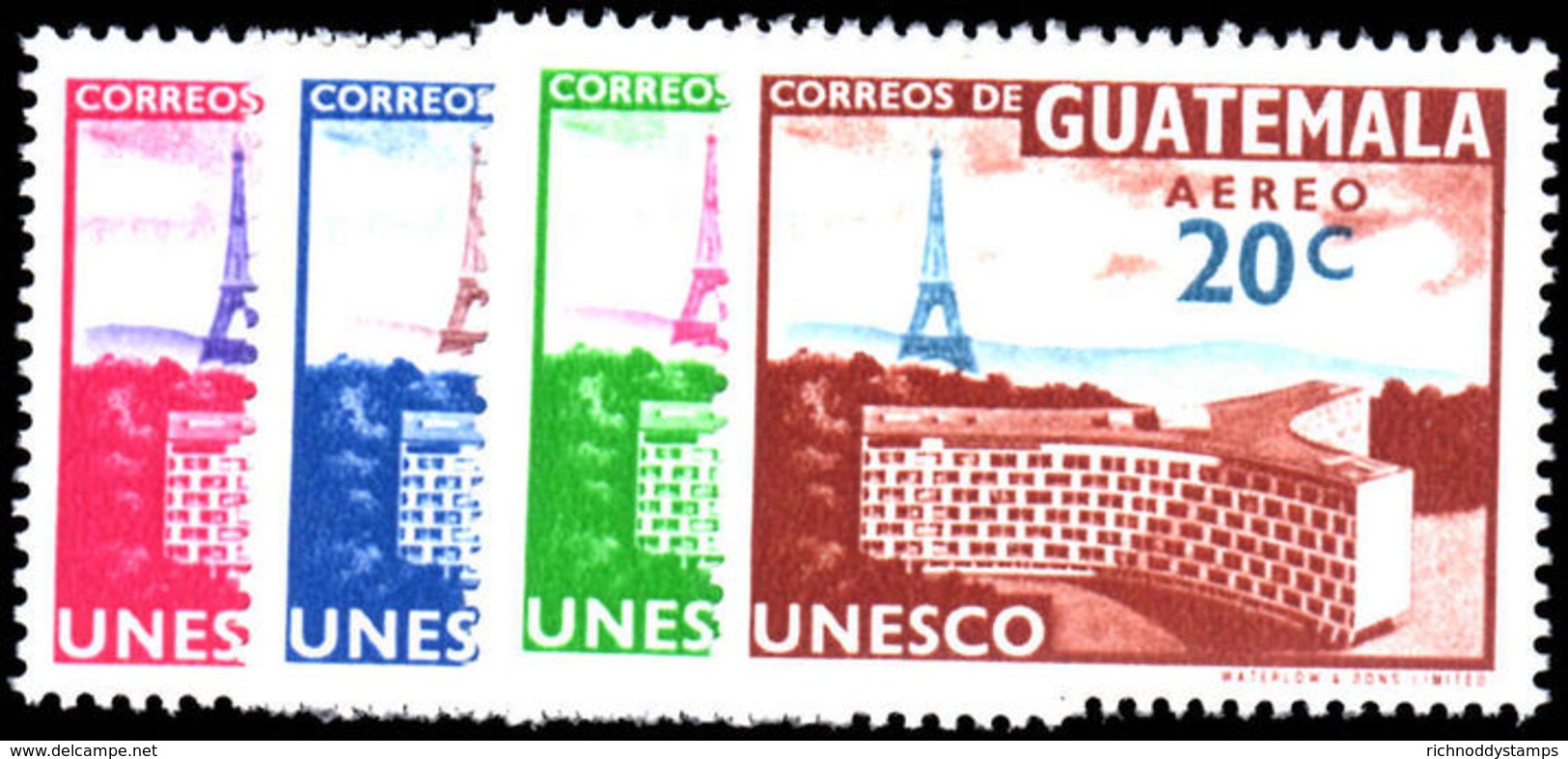 Guatemala 1960 UNESCO Paris Eiffel Tower Unmounted Mint. - Guatemala