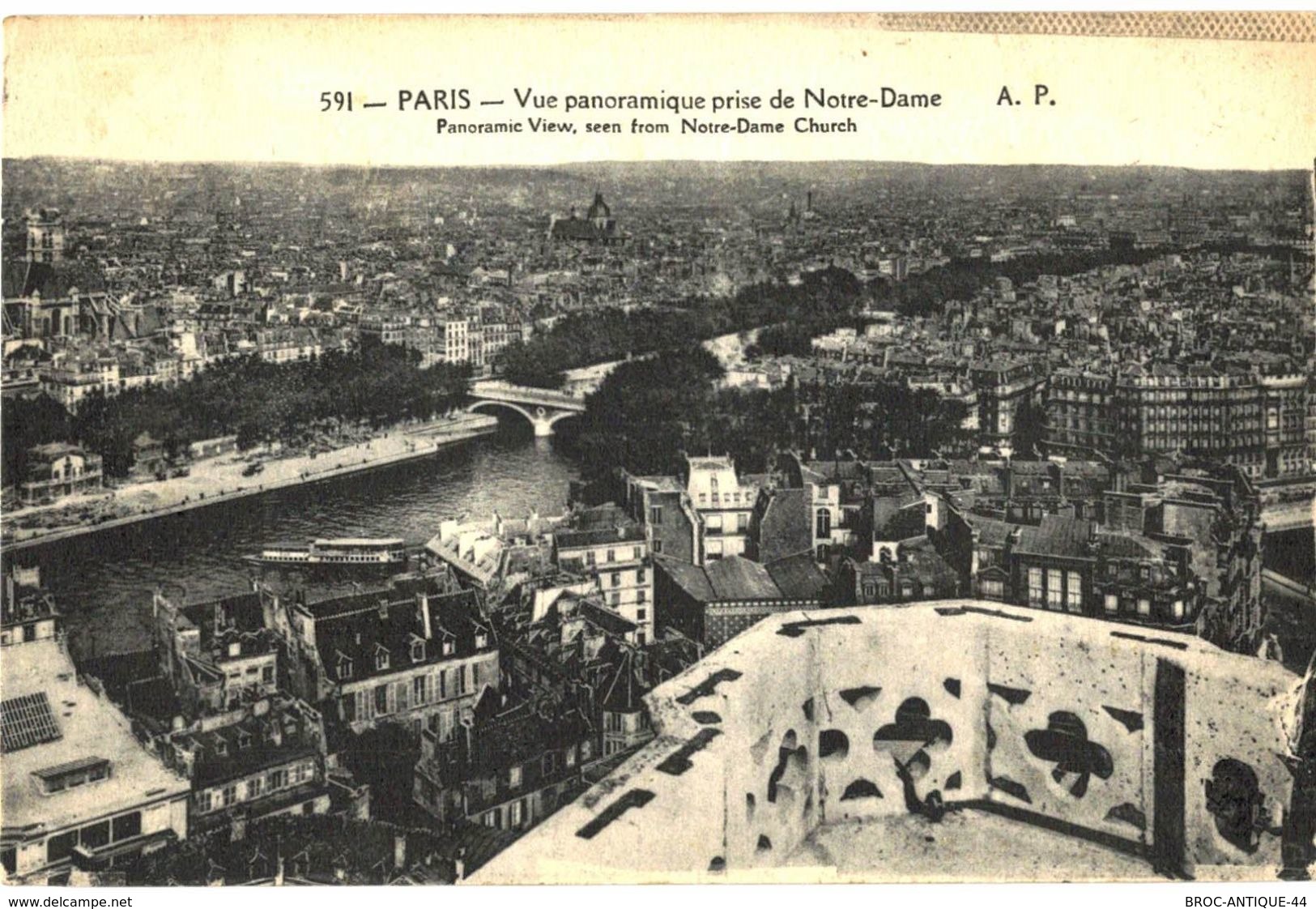 LOT N°435 - LOT DE + 200 CARTES DE NOTRE DAME DE PARIS - " LES ANCIENNES " - Notre Dame De Paris