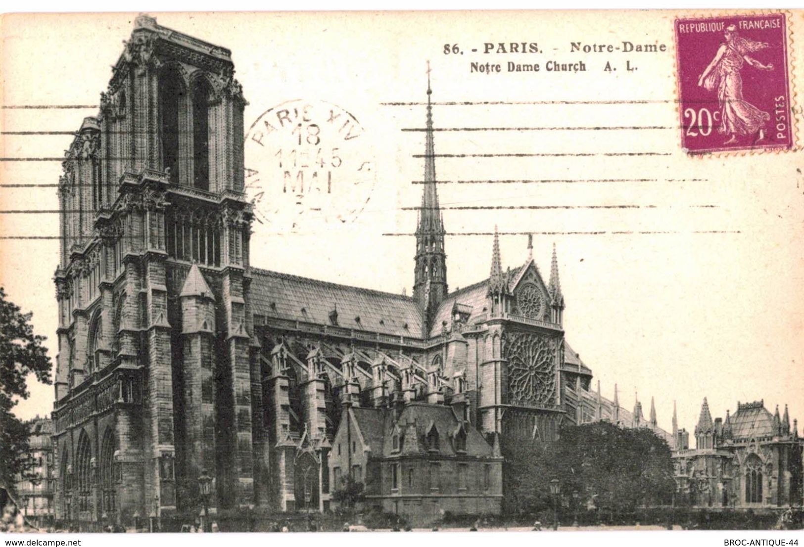 LOT N°435 - LOT DE + 200 CARTES DE NOTRE DAME DE PARIS - " LES ANCIENNES "