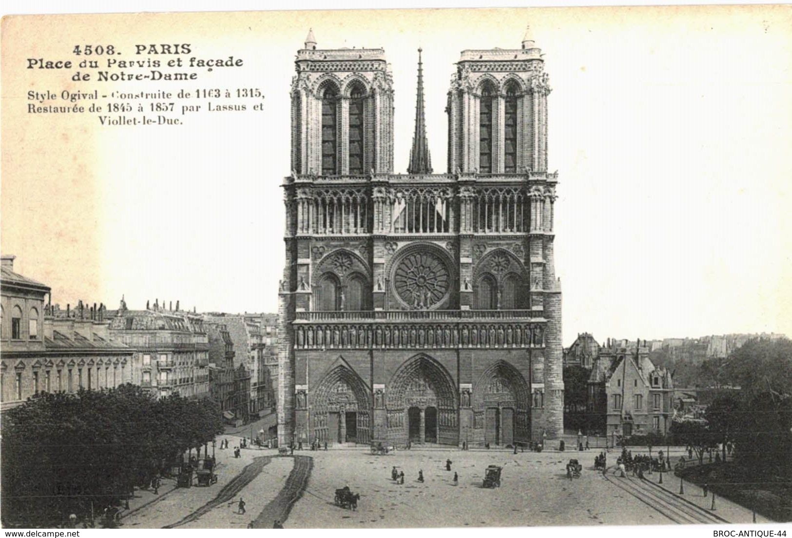 LOT N°435 - LOT DE + 200 CARTES DE NOTRE DAME DE PARIS - " LES ANCIENNES "