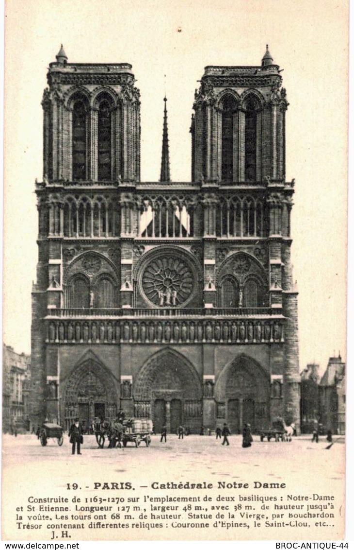 LOT N°435 - LOT DE + 200 CARTES DE NOTRE DAME DE PARIS - " LES ANCIENNES "