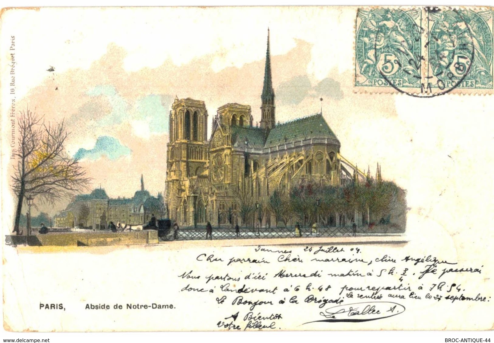 LOT N°435 - LOT DE + 200 CARTES DE NOTRE DAME DE PARIS - " LES ANCIENNES "